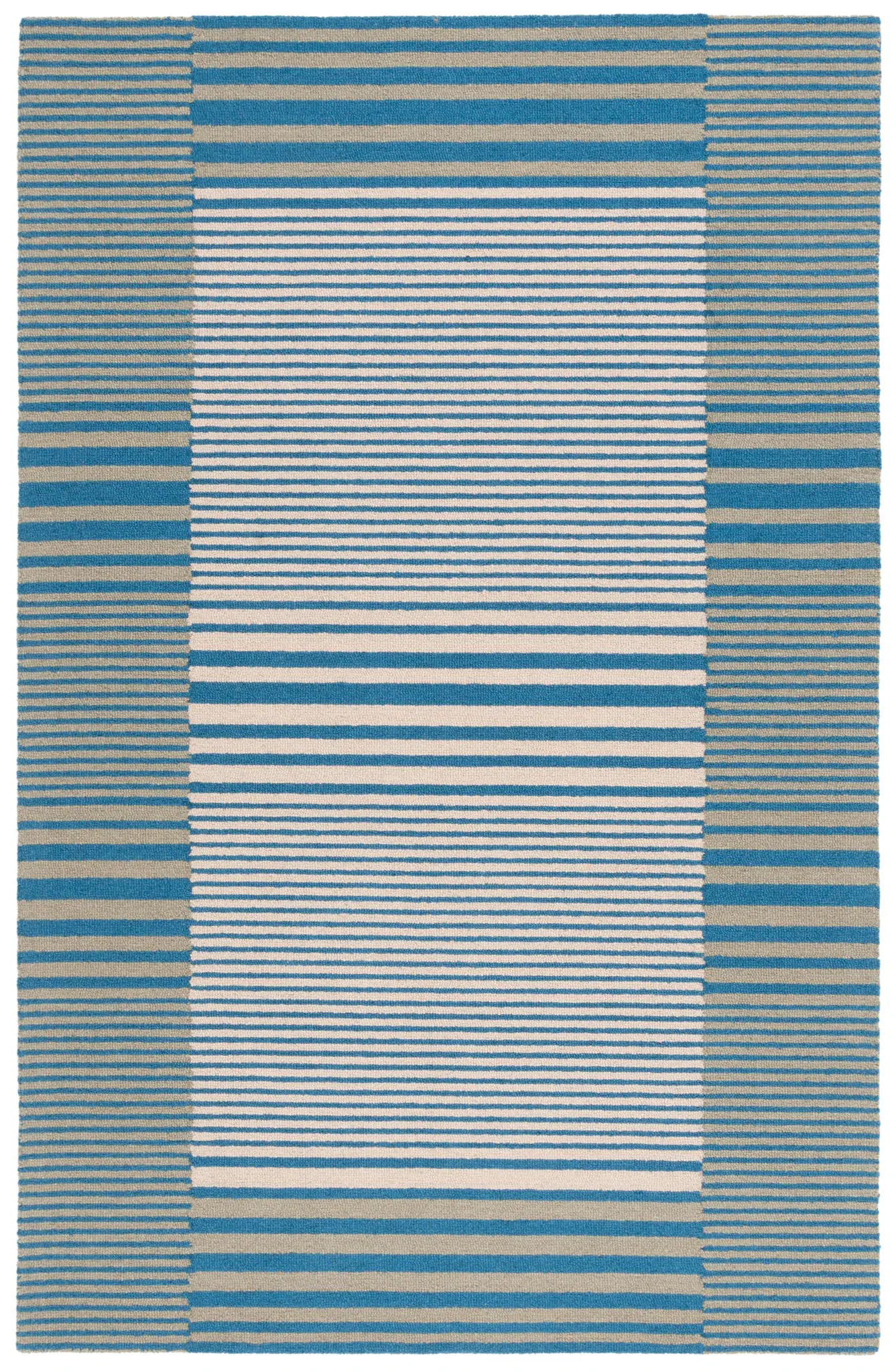 Genre Blocked Stripe Hand-Tufted Wool Rug