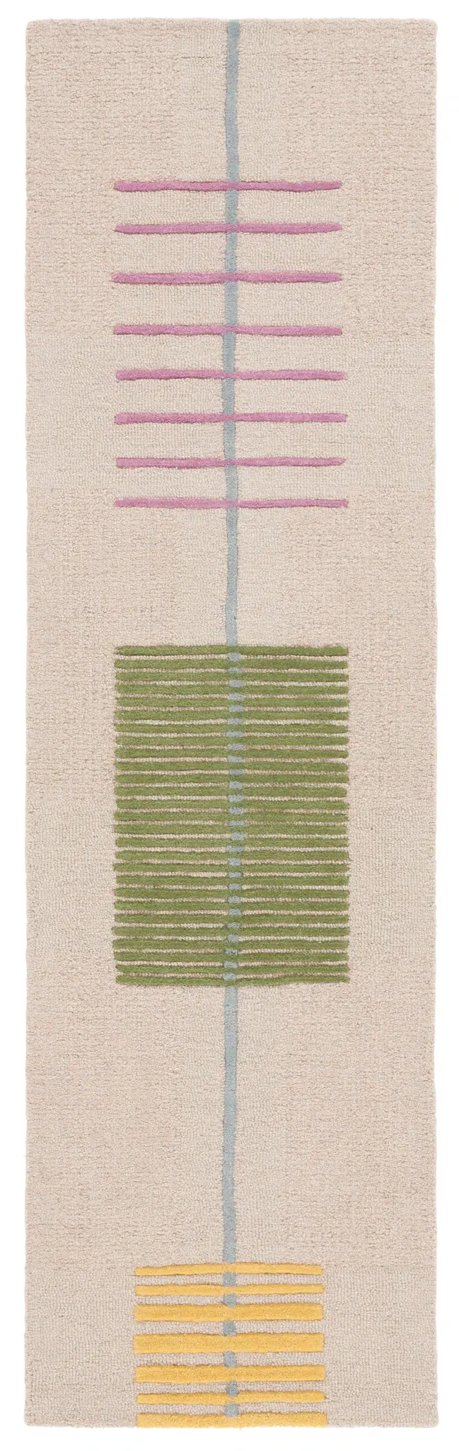 Genre Linear Block Hand-Tufted Wool Rug