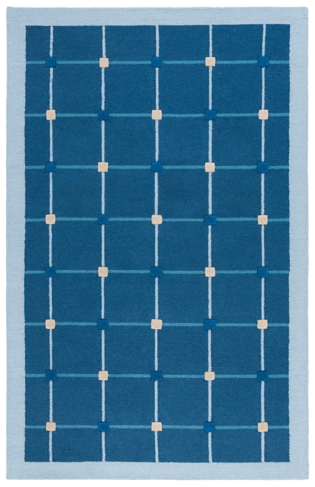 Genre Windowpane Hand-Tufted Wool Rug
