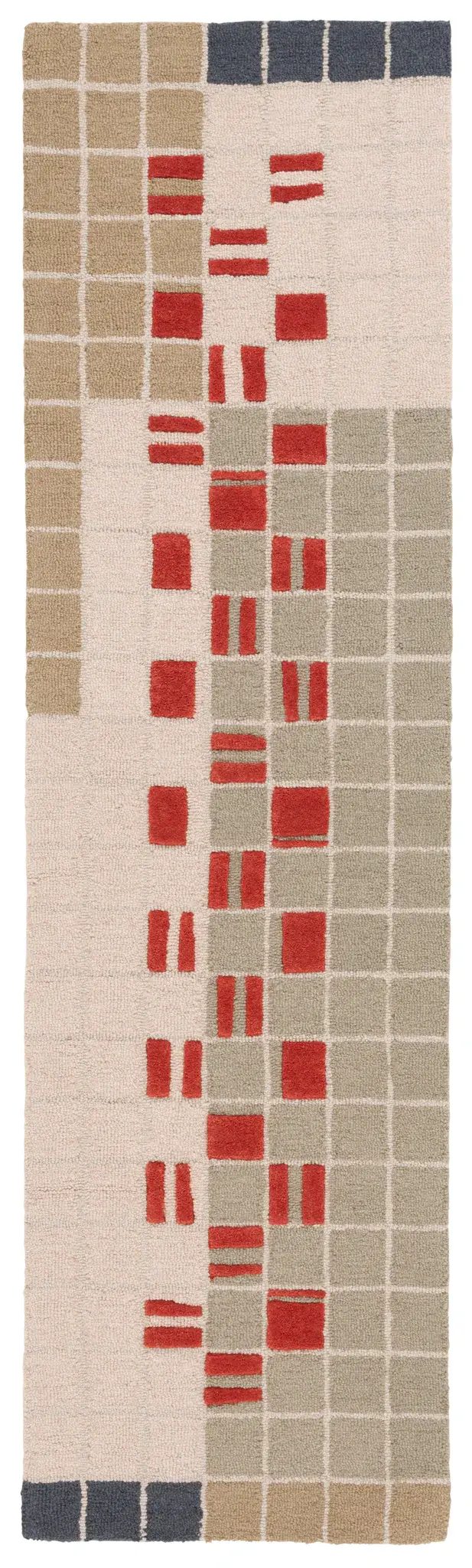 Genre Deconstructed Grid Hand-Tufted Wool Rug