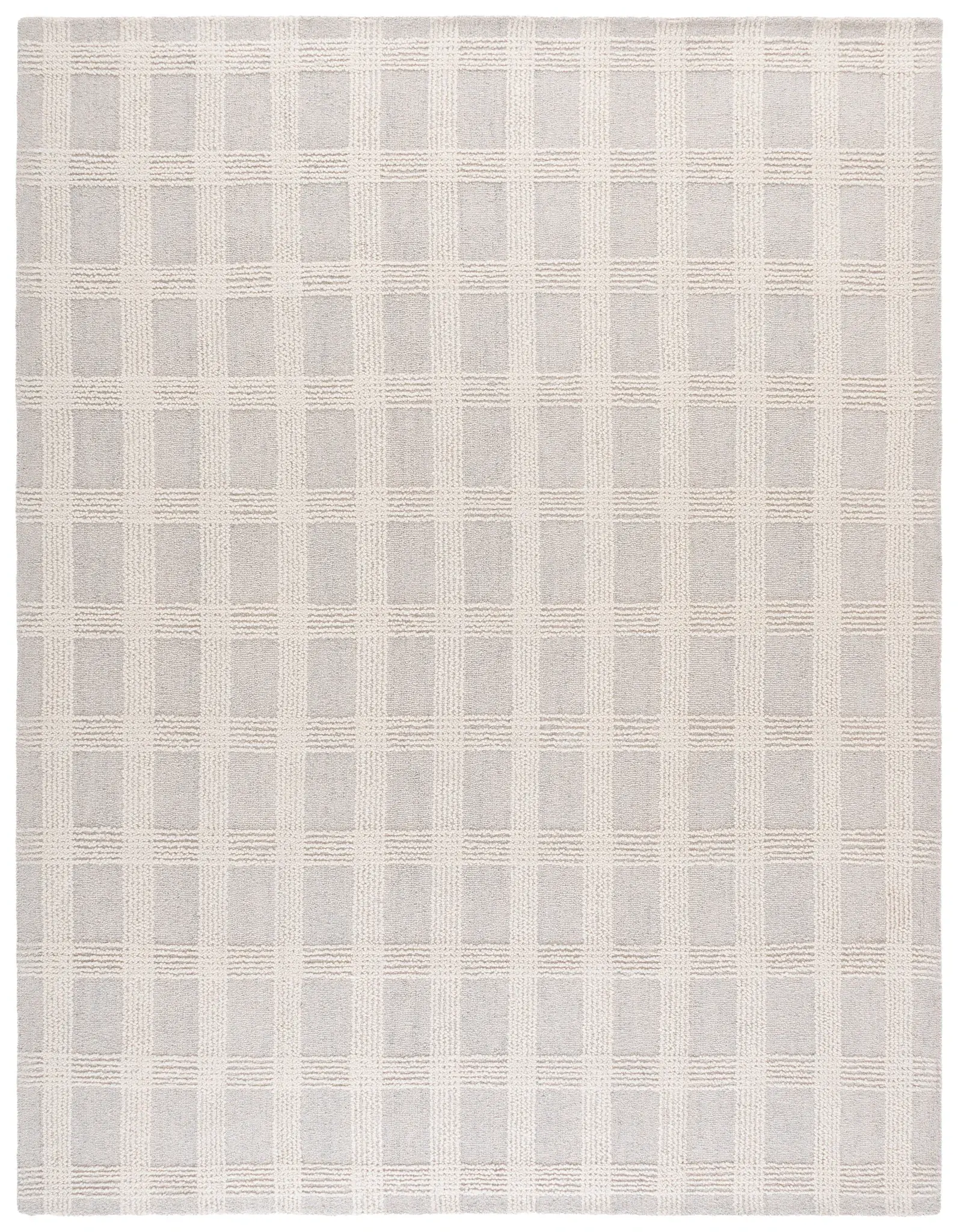 Genre Ribbed Check Hand-Tufted Wool Rug