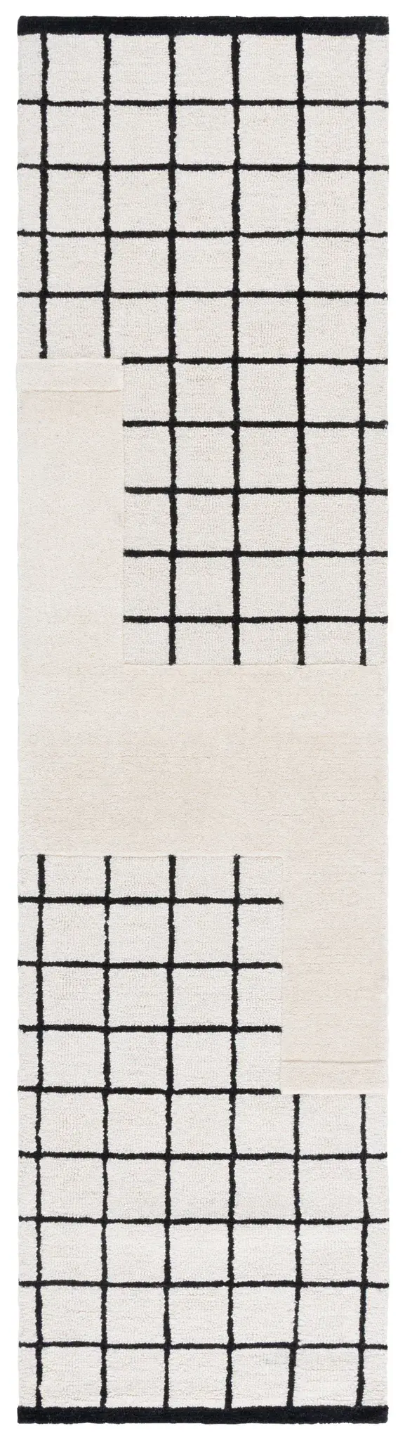 Genre Block Grid Hand-Tufted Wool Rug