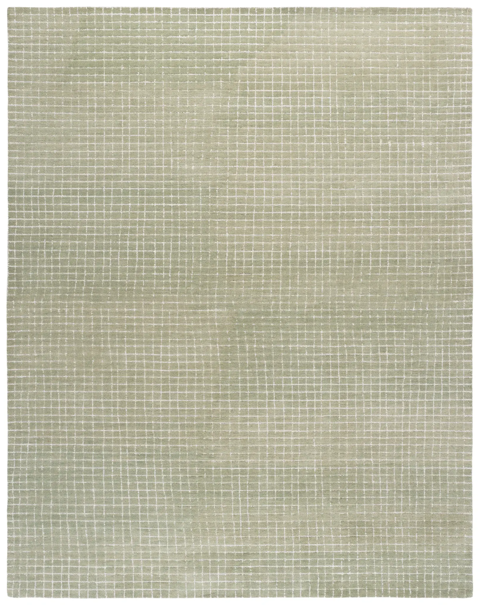 Genre Watercolor Grid Hand-Tufted Wool Rug