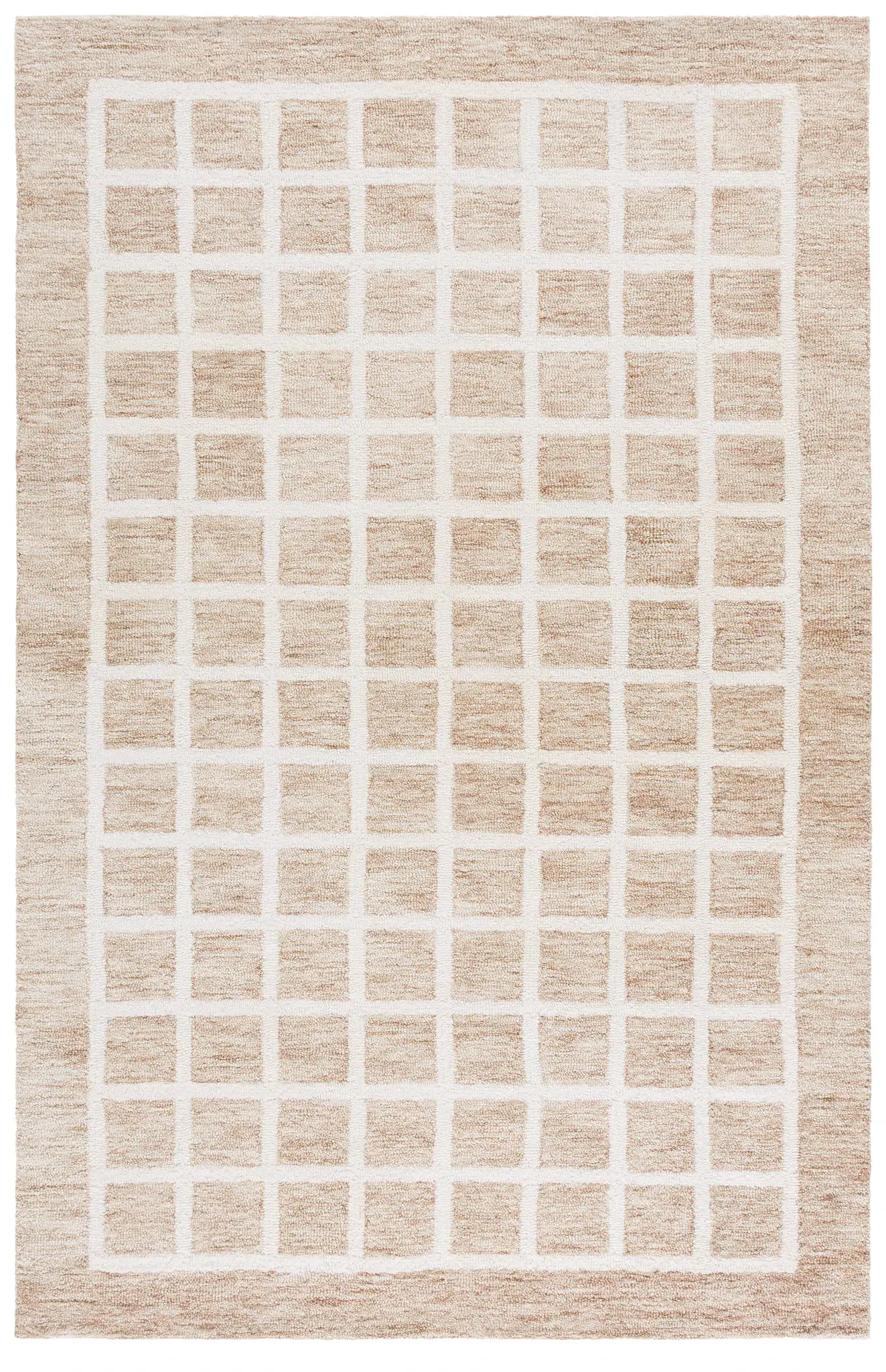 Genre Square Grid Hand-Tufted Wool Rug