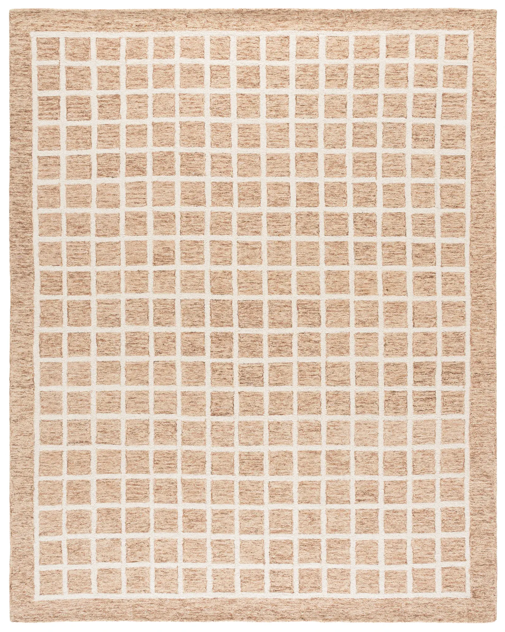 Genre Square Grid Hand-Tufted Wool Rug