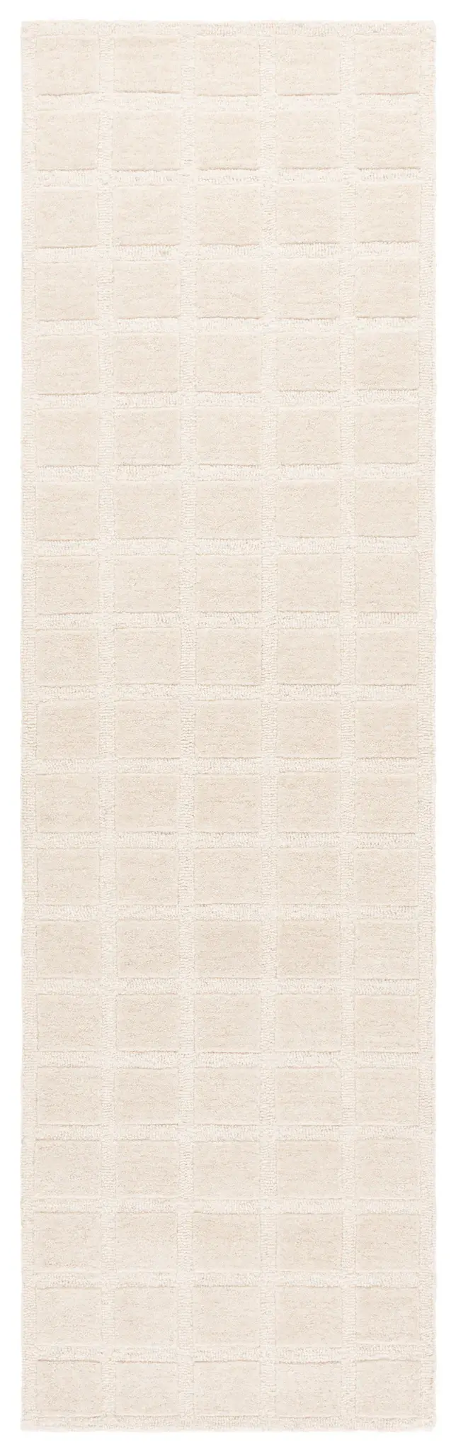 Genre Carved Grid Hand-Tufted Wool Rug