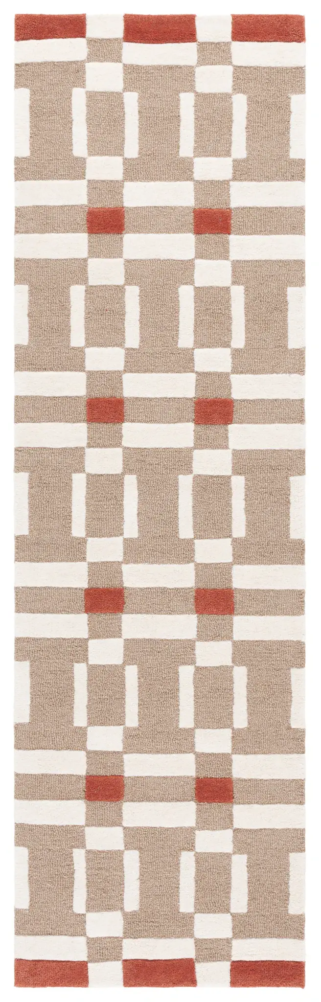 Genre Geometric Tile Hand-Tufted Wool Rug