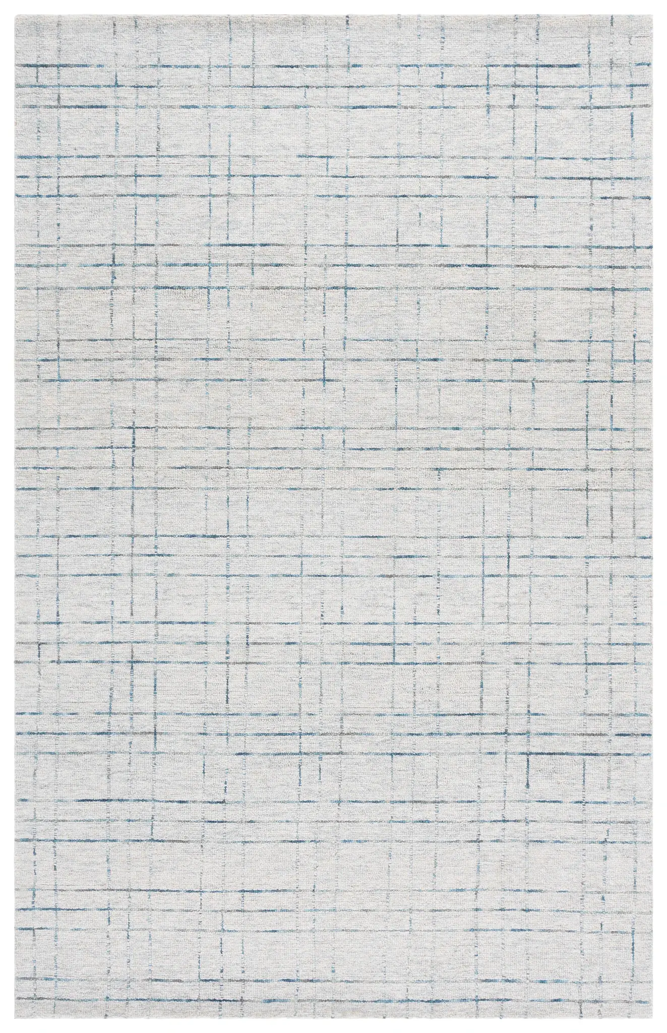 Genre Abstract Crosshatch Hand-Tufted Wool Rug