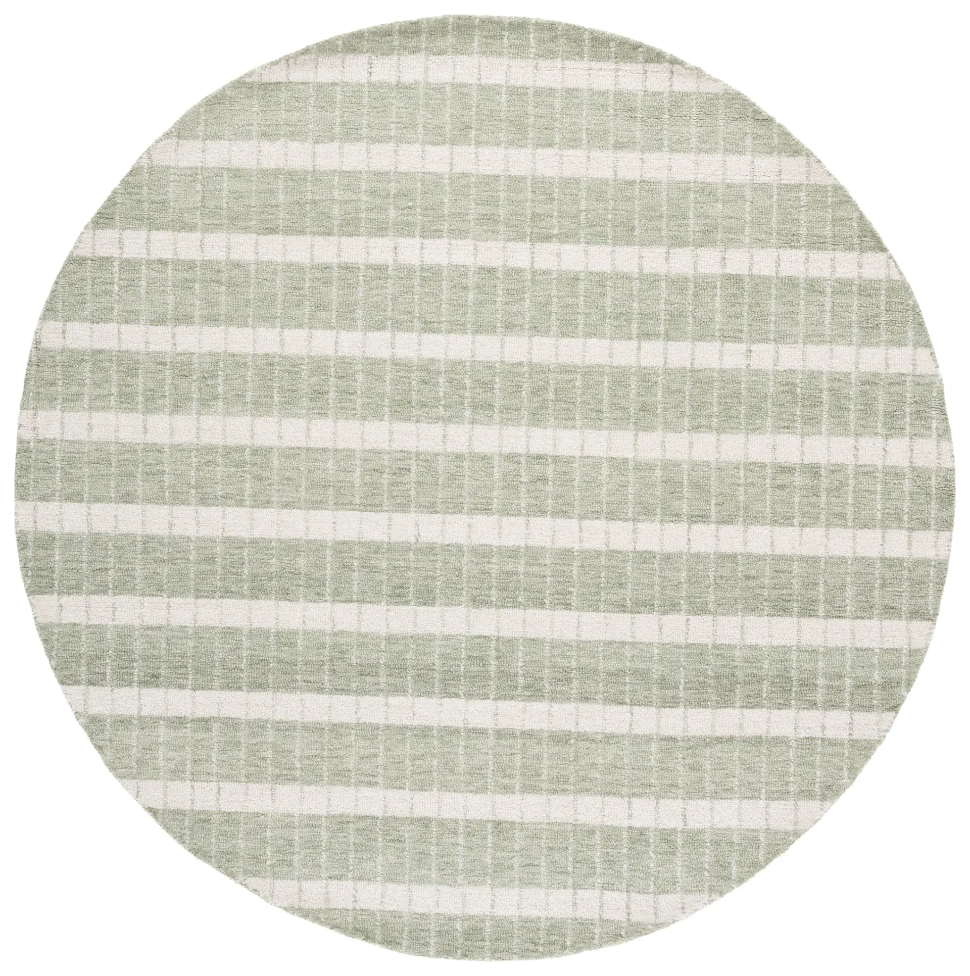 Genre Grid Striped Hand-Tufted Wool Rug