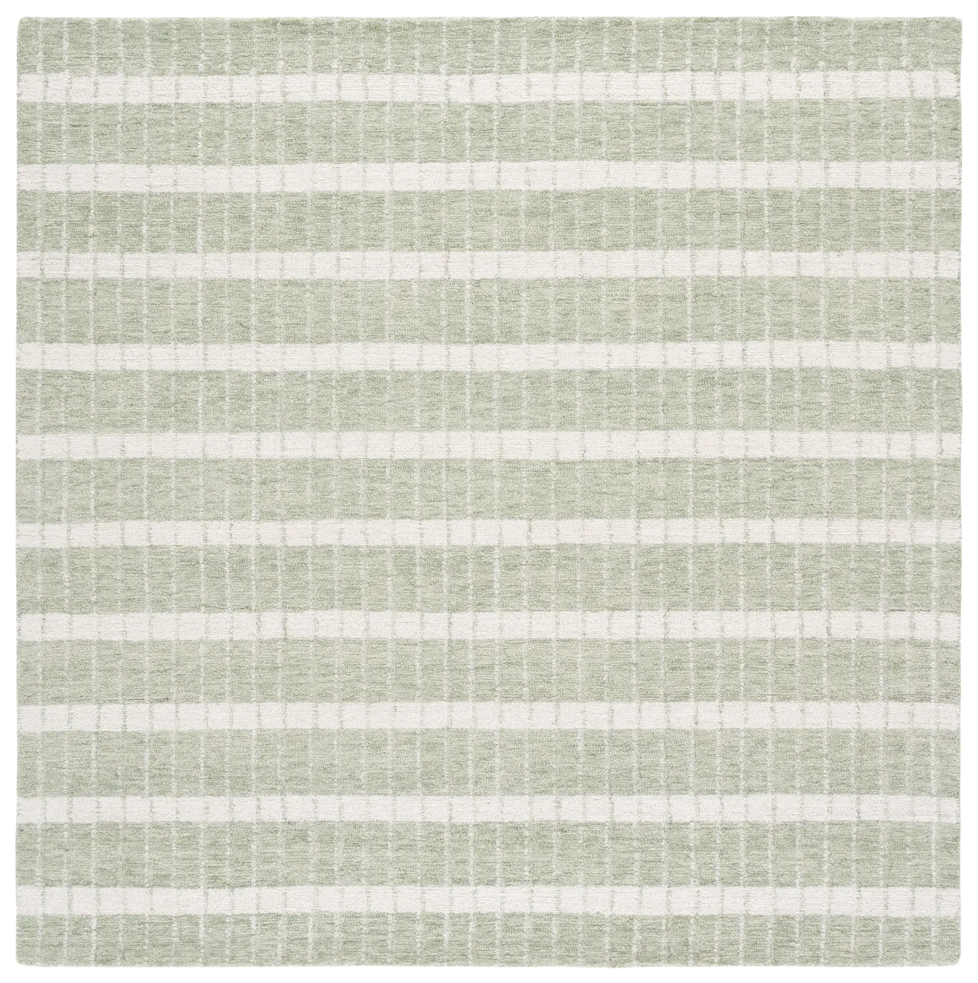 Genre Grid Striped Hand-Tufted Wool Rug