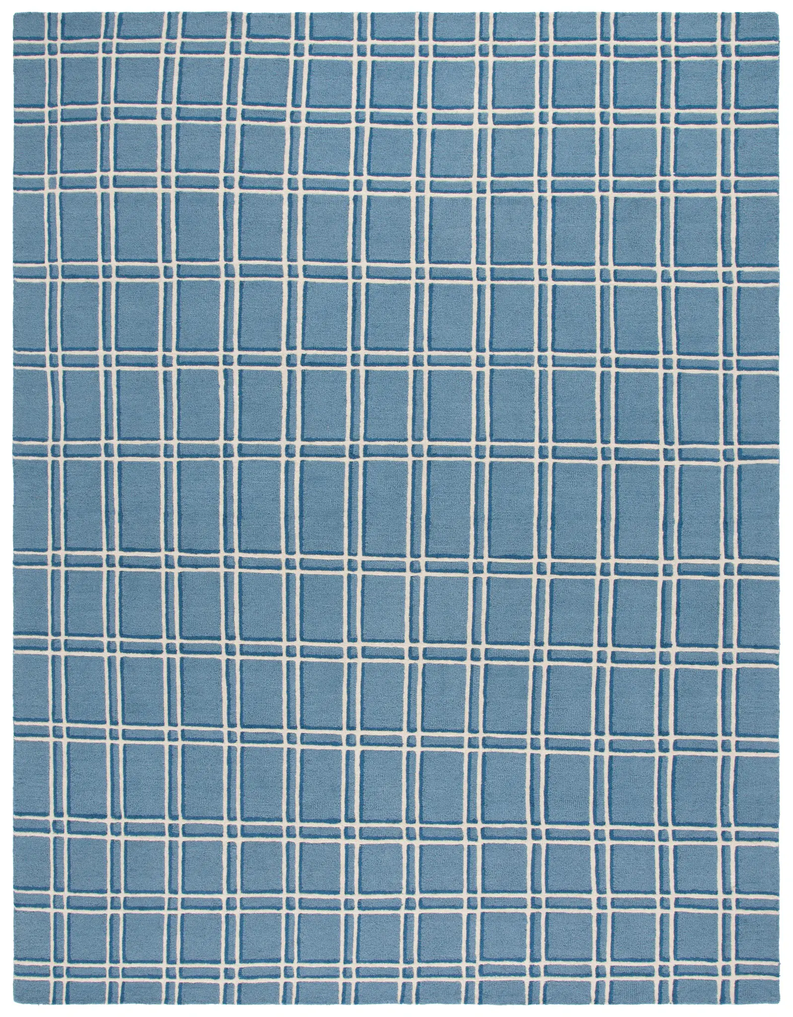 Genre Double Grid Hand-Tufted Wool Rug