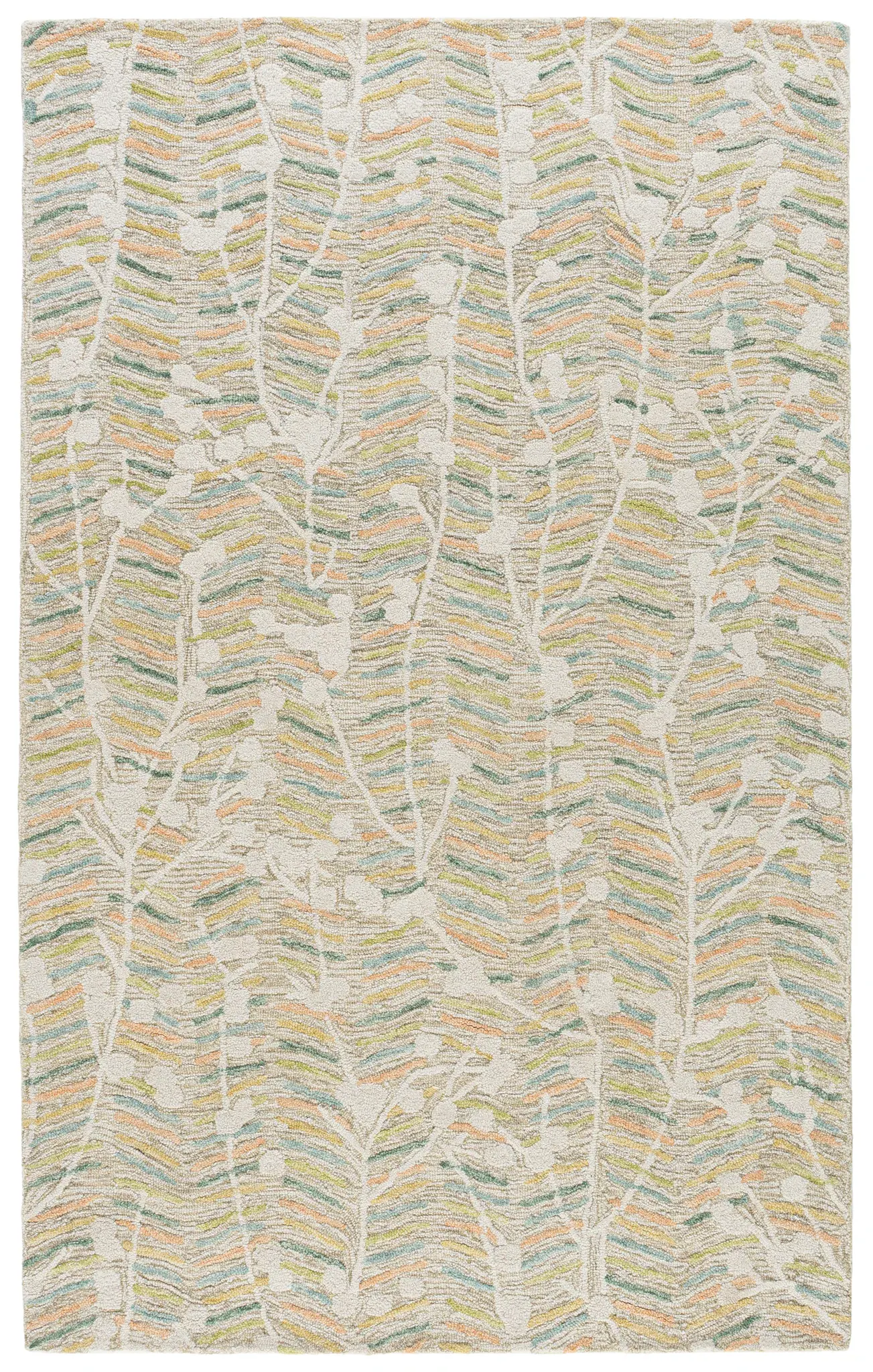 Genre Modern Branch Hand-Tufted Wool Rug