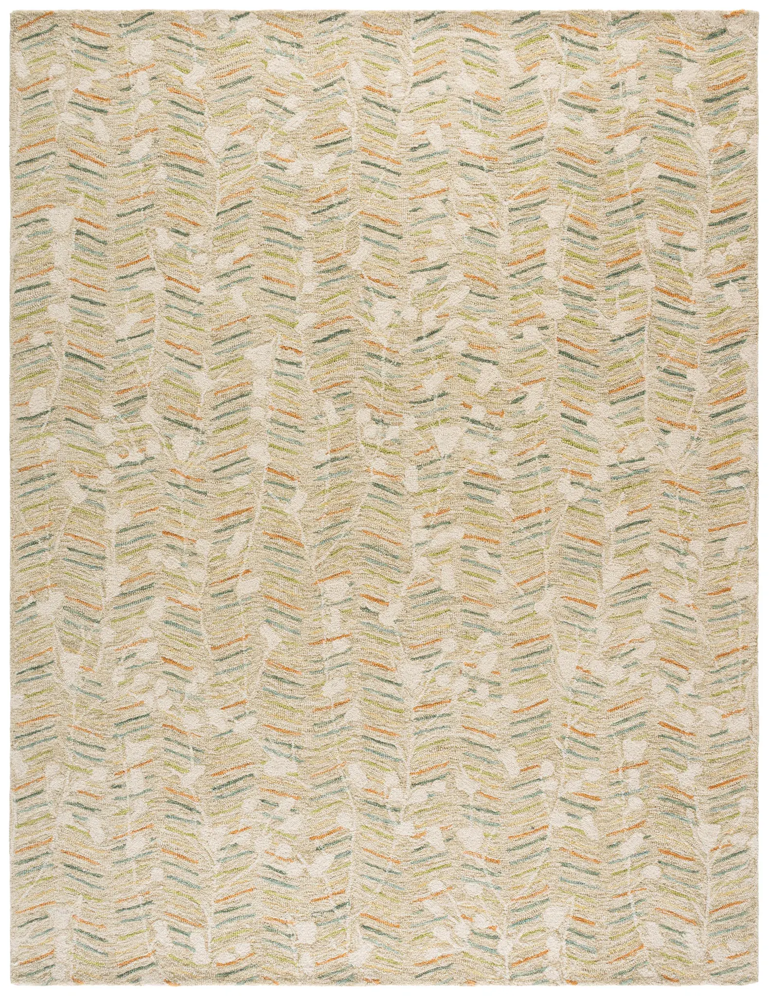 Genre Modern Branch Hand-Tufted Wool Rug