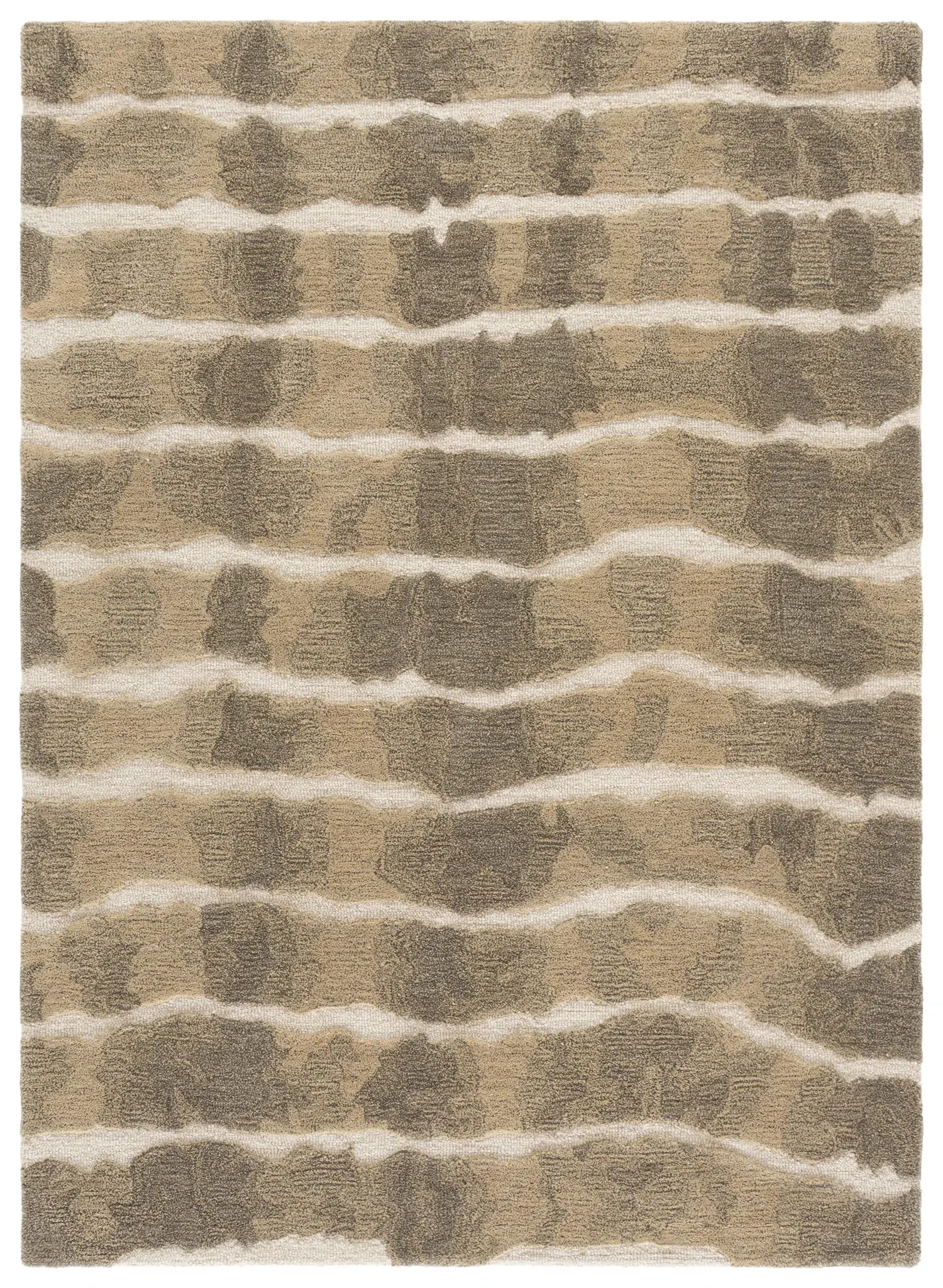 Genre Modern Wave Hand-Tufted Wool Rug