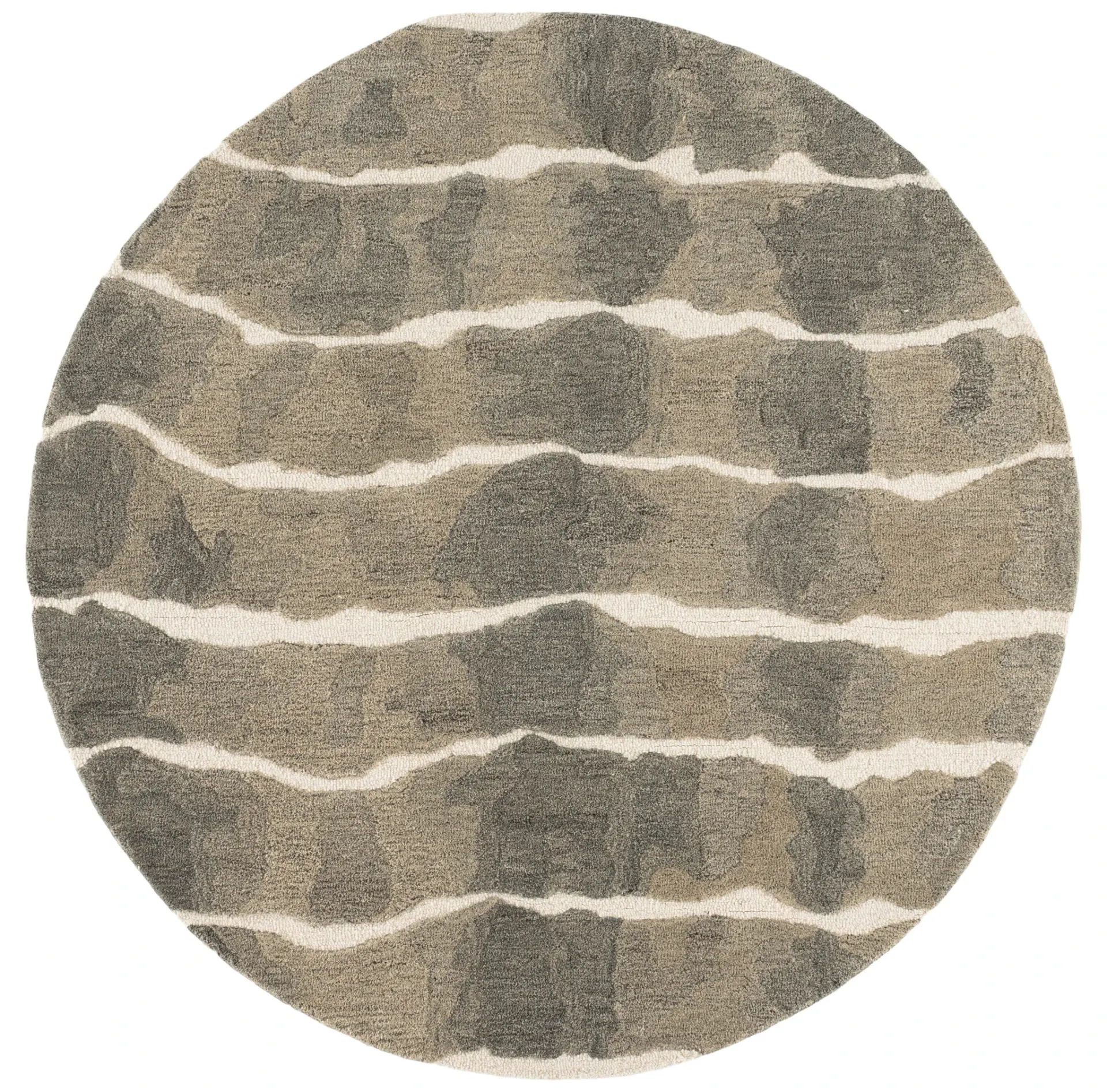 Genre Modern Wave Hand-Tufted Wool Rug