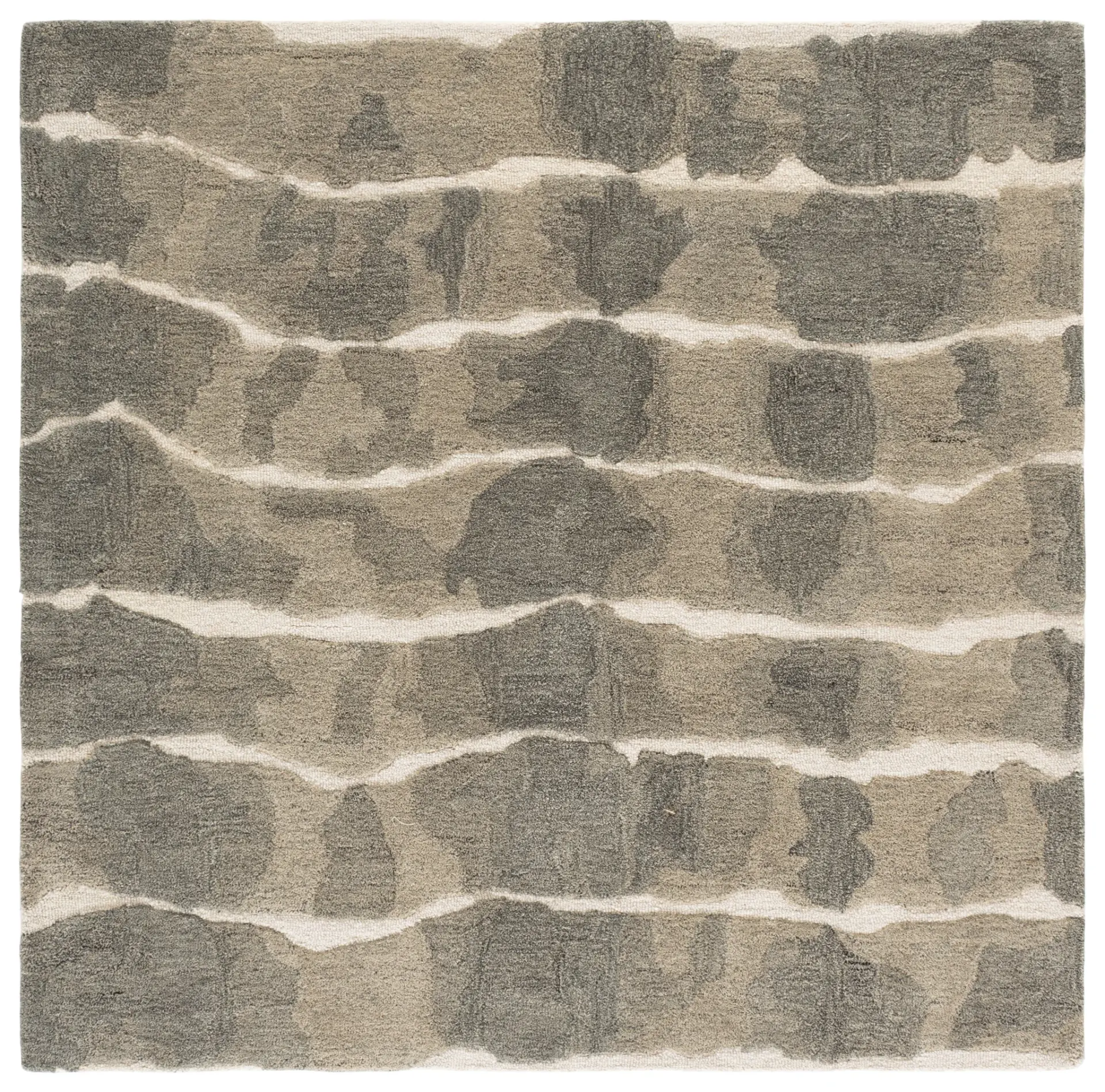 Genre Modern Wave Hand-Tufted Wool Rug