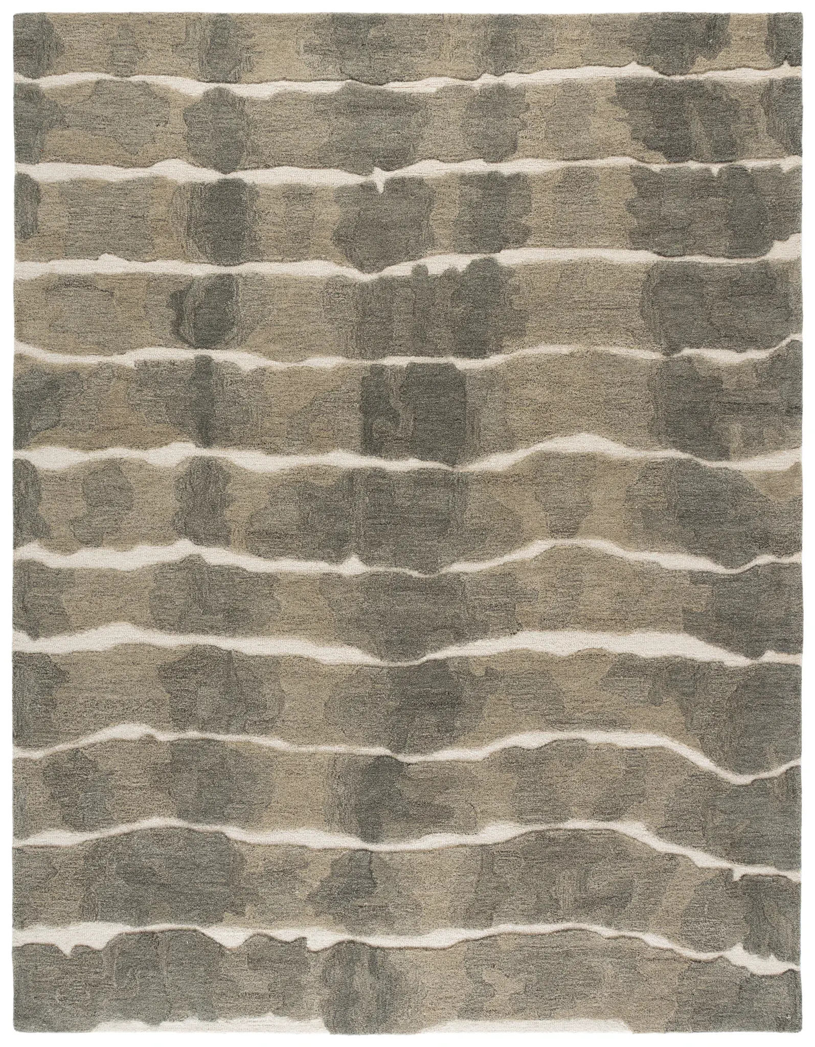 Genre Modern Wave Hand-Tufted Wool Rug
