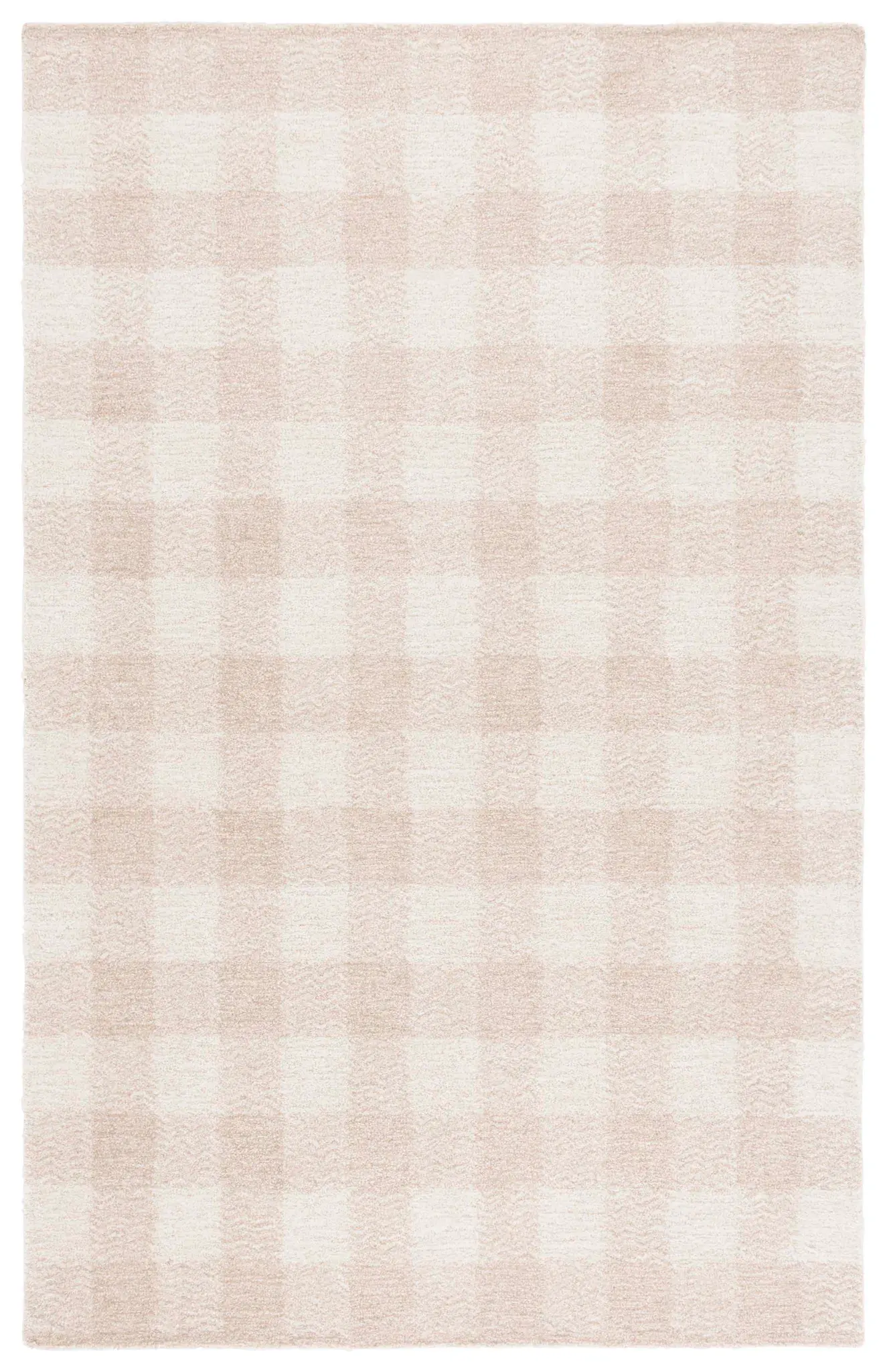 Genre Checkered Hand-Tufted Wool Rug