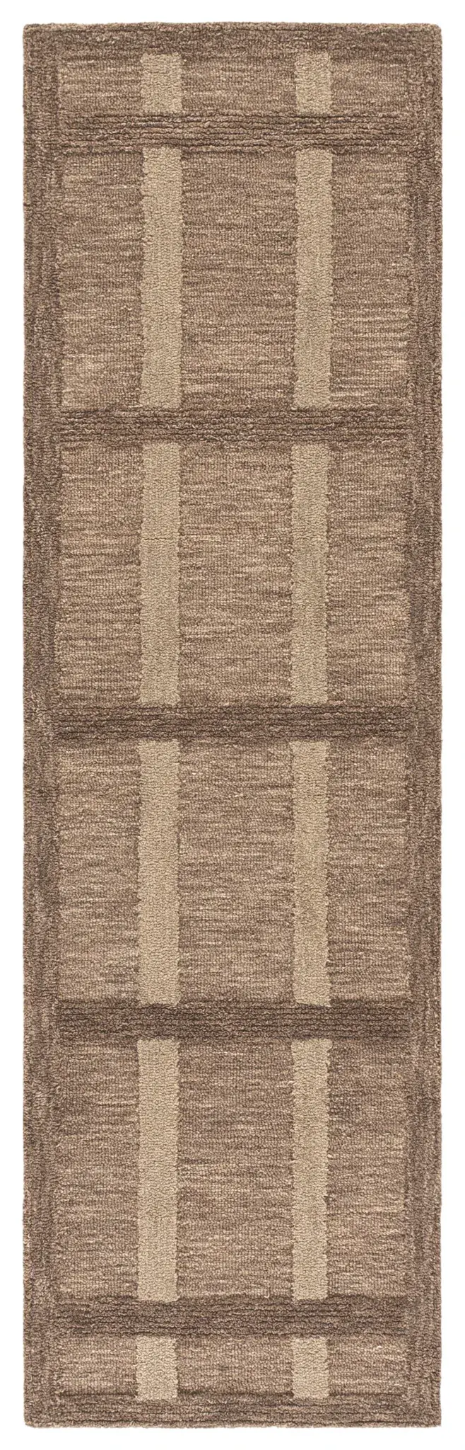 Genre Modern Grid Hand-Tufted Wool Rug