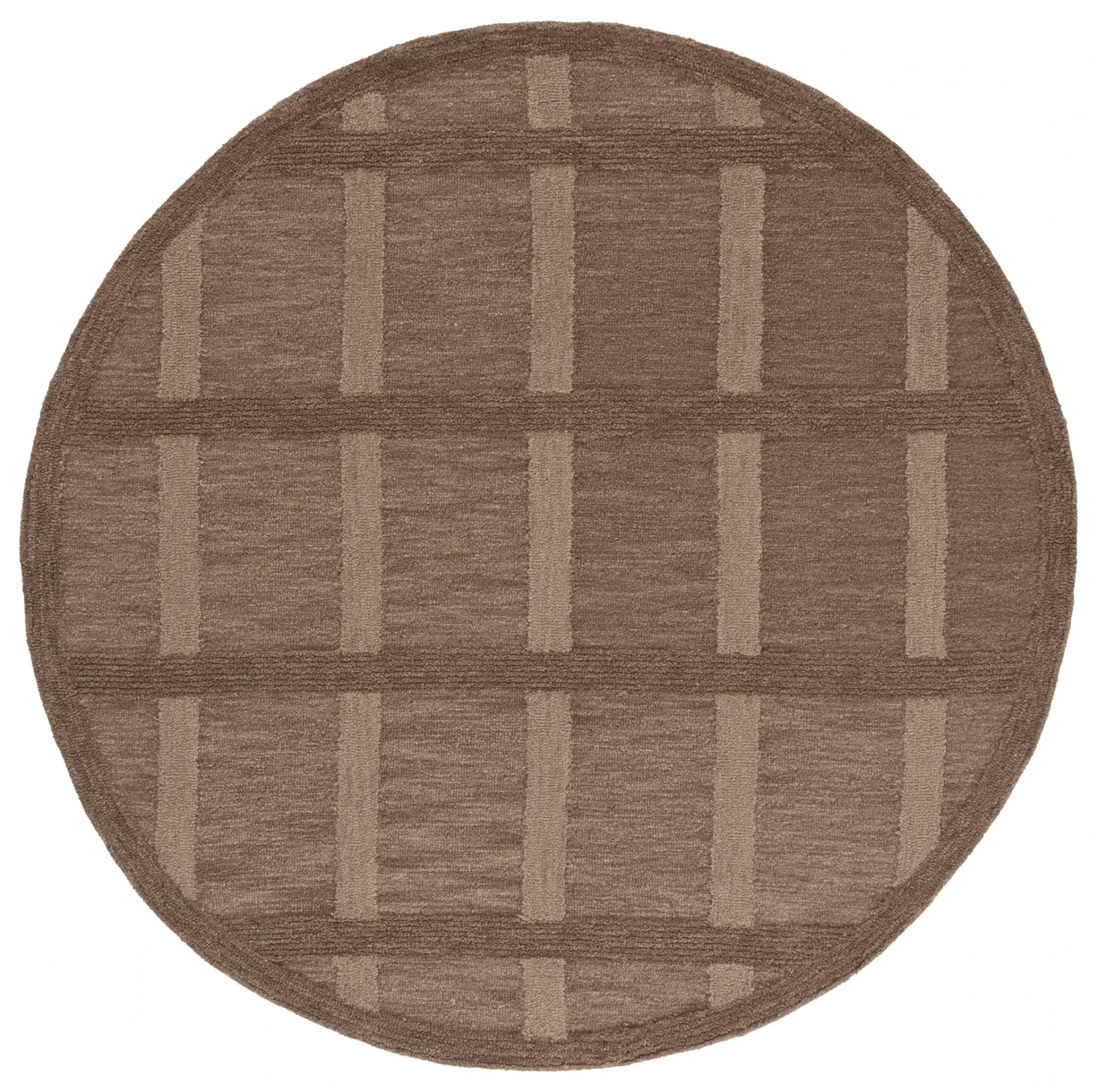 Genre Modern Grid Hand-Tufted Wool Rug