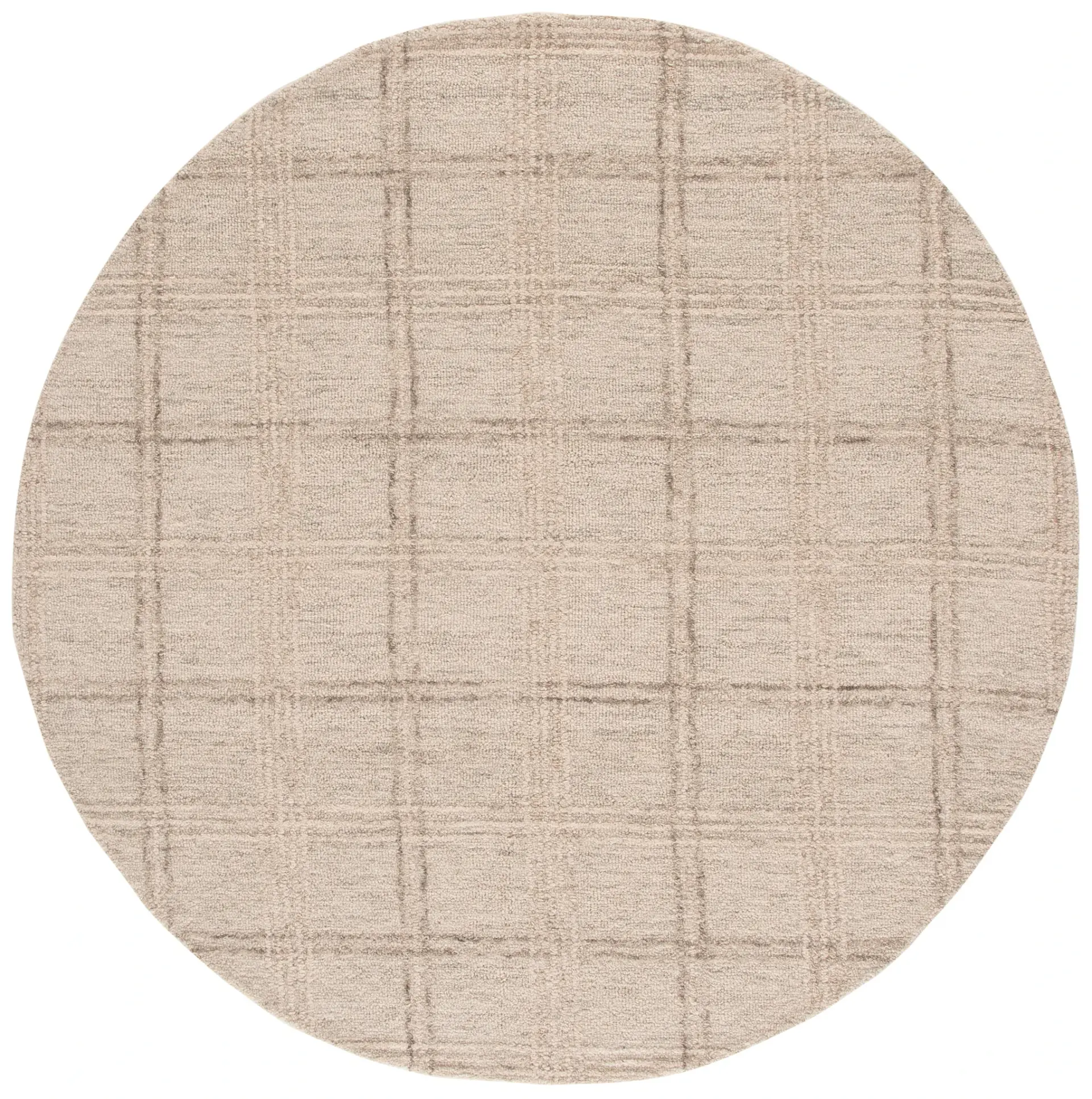 Genre Plaid Hand-Tufted Wool Rug