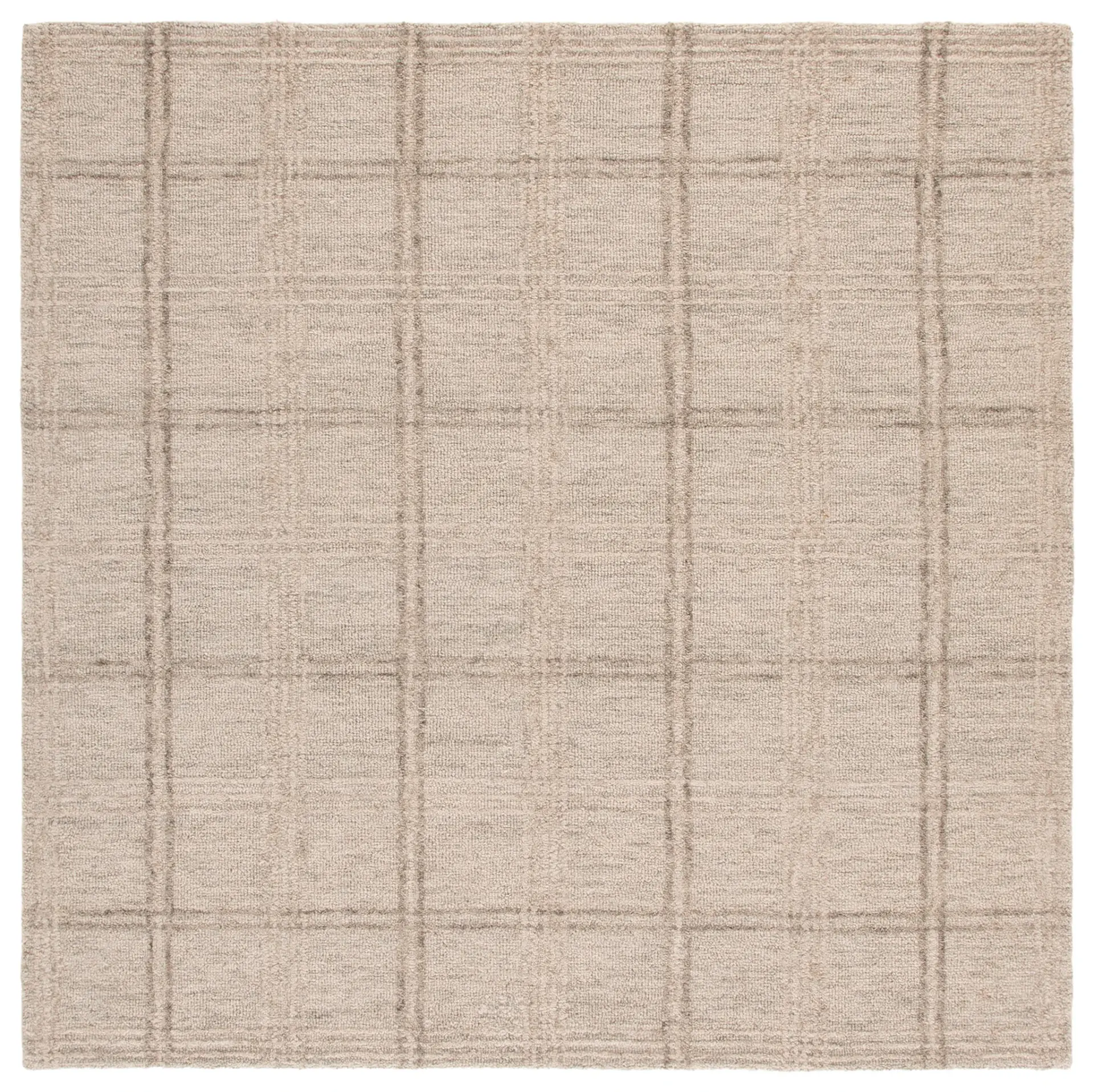 Genre Plaid Hand-Tufted Wool Rug