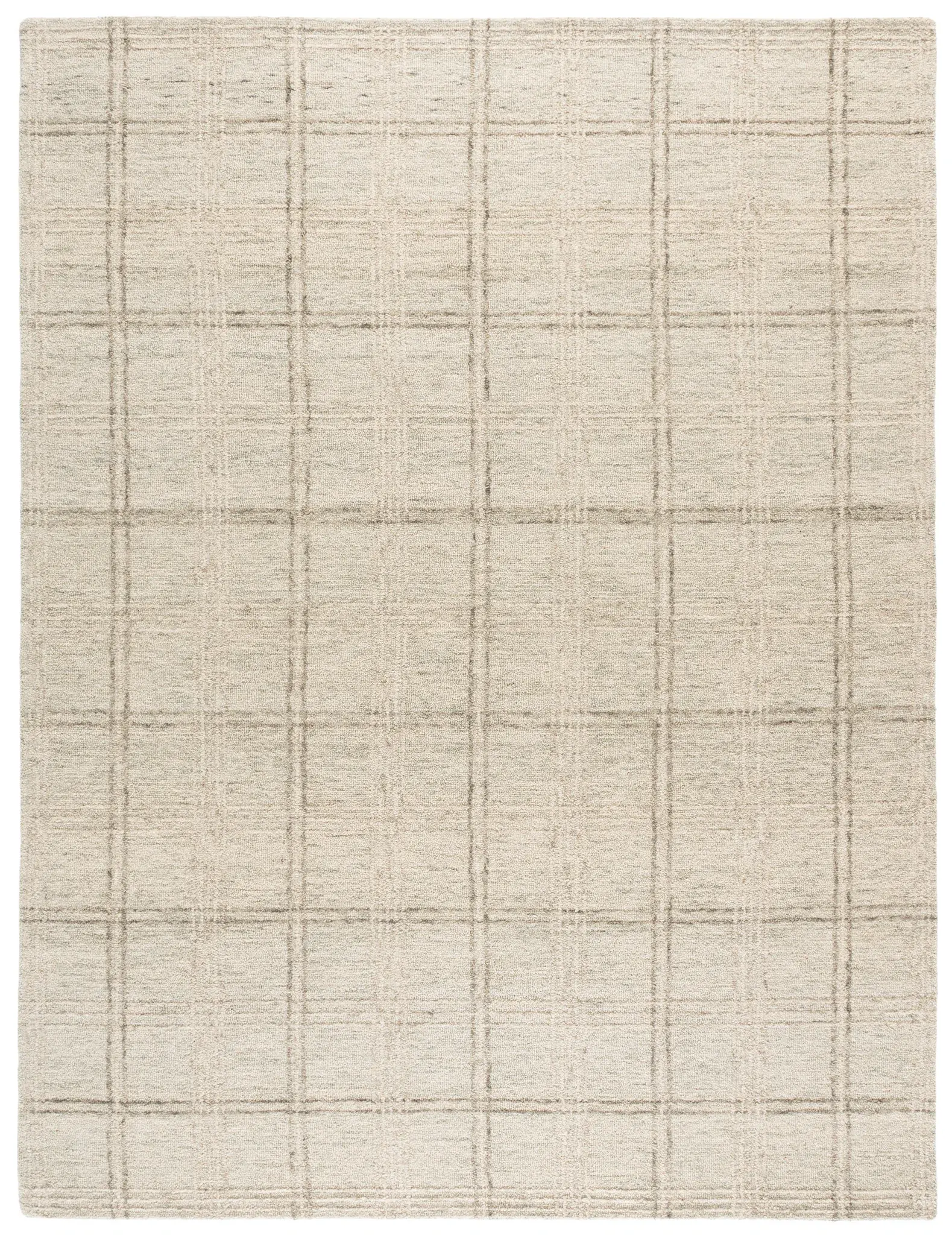 Genre Plaid Hand-Tufted Wool Rug