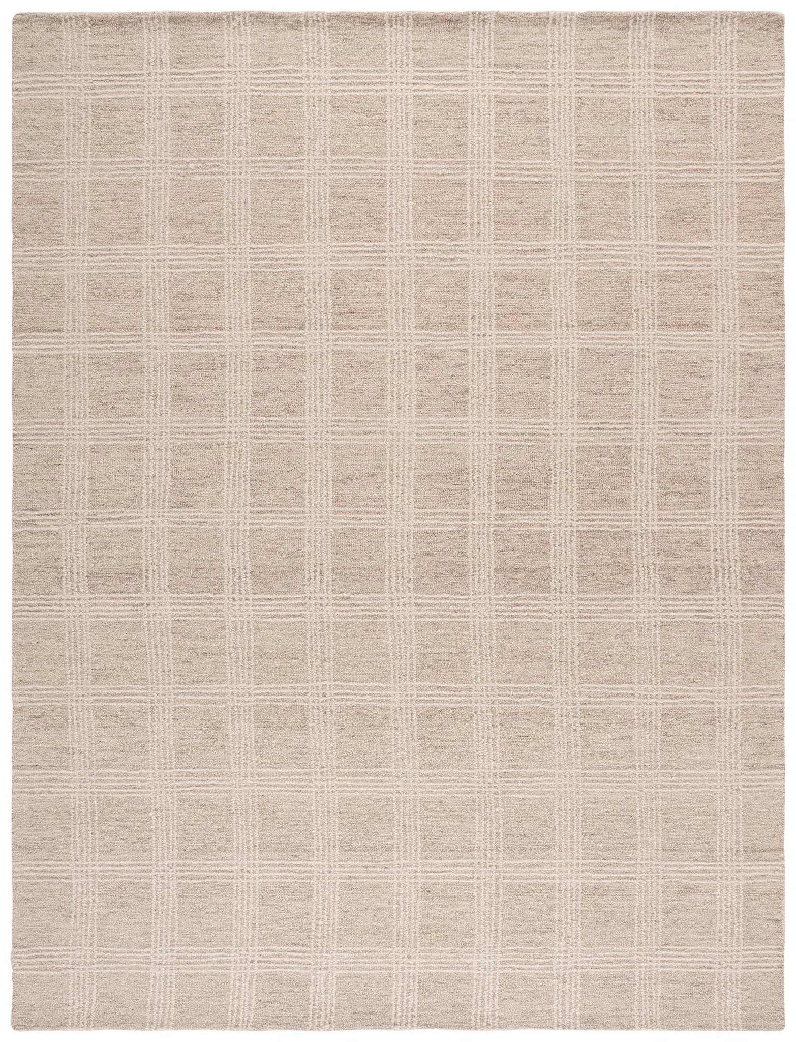 Genre Windowpane Grid Hand-Tufted Wool Rug