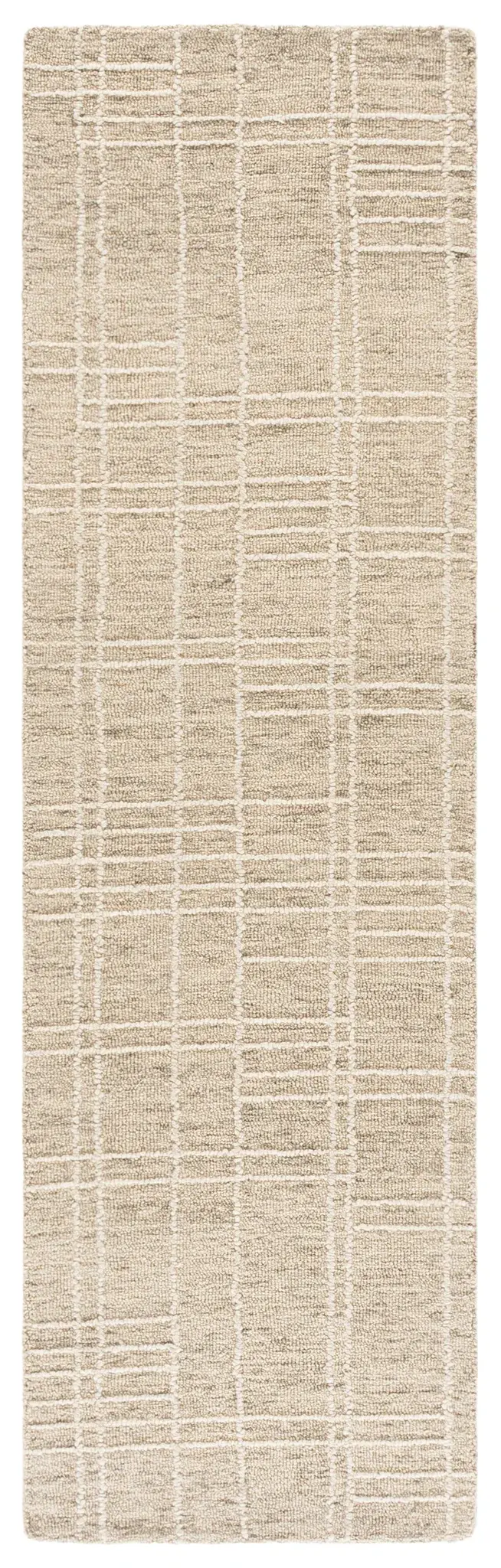 Genre Modern Grid Hand-Tufted Wool Rug
