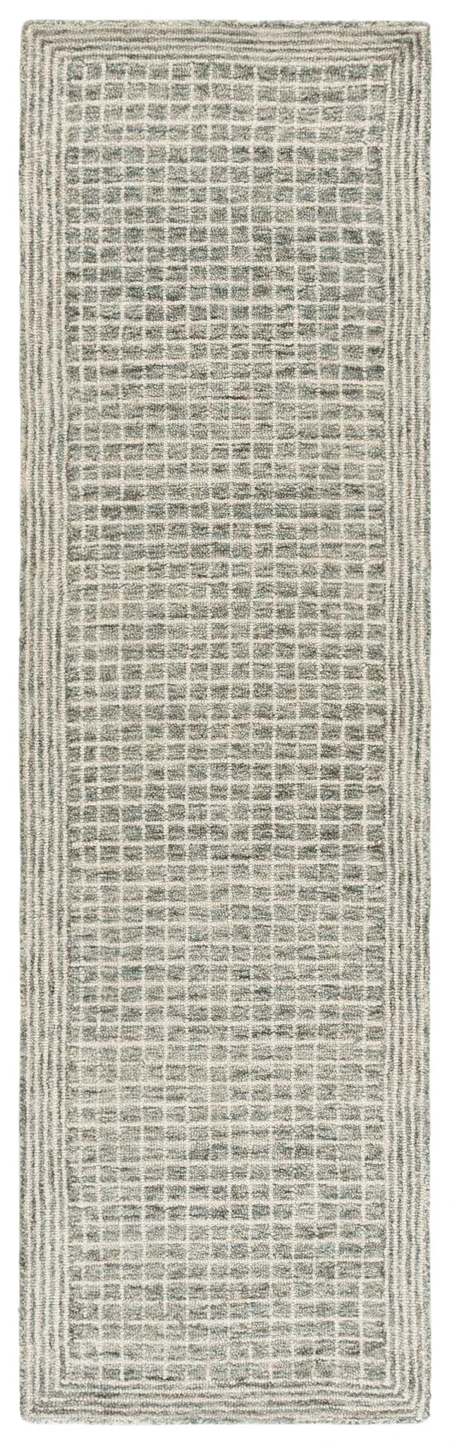 Genre Modern Grid Hand-Tufted Wool Rug