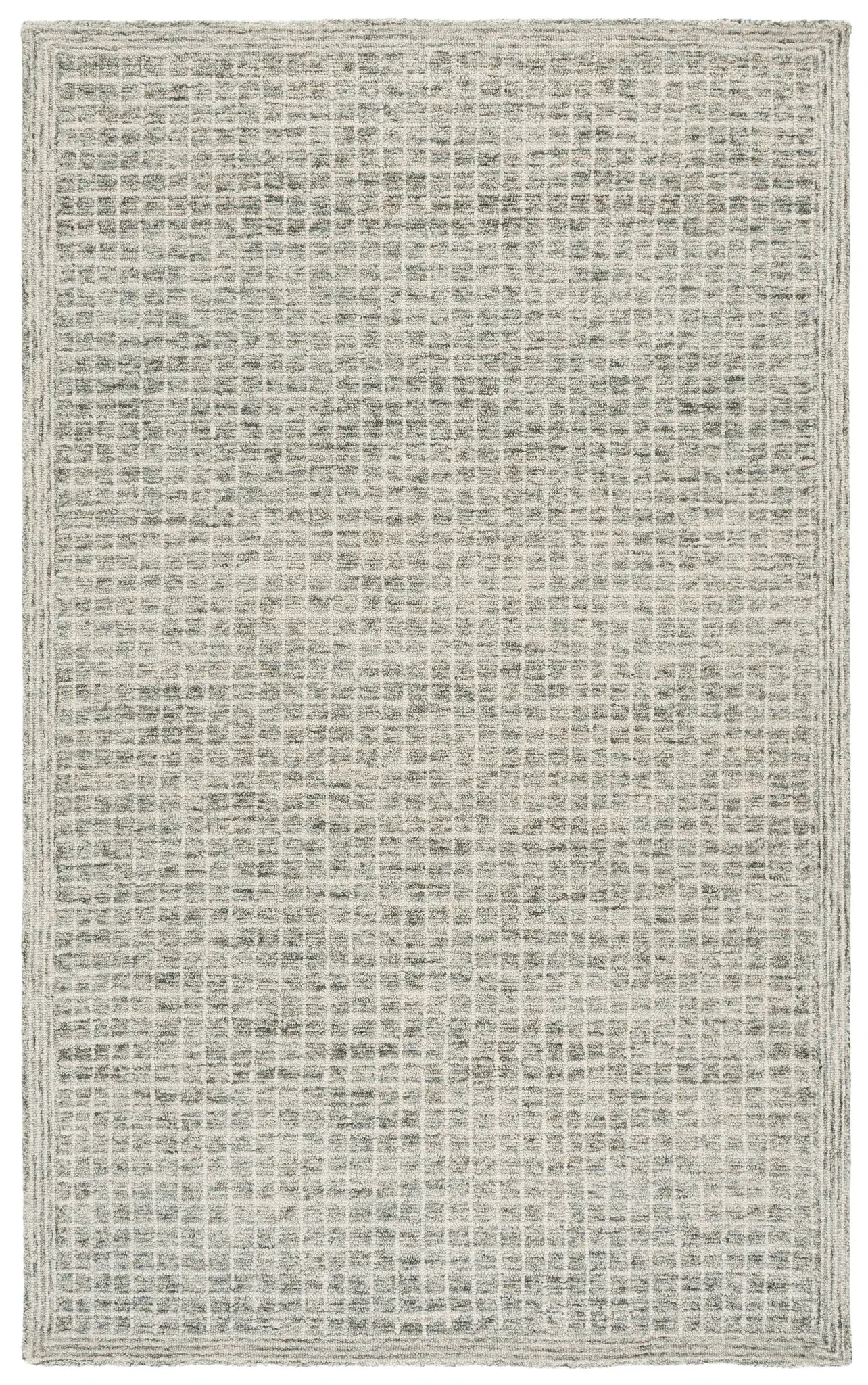 Genre Modern Grid Hand-Tufted Wool Rug
