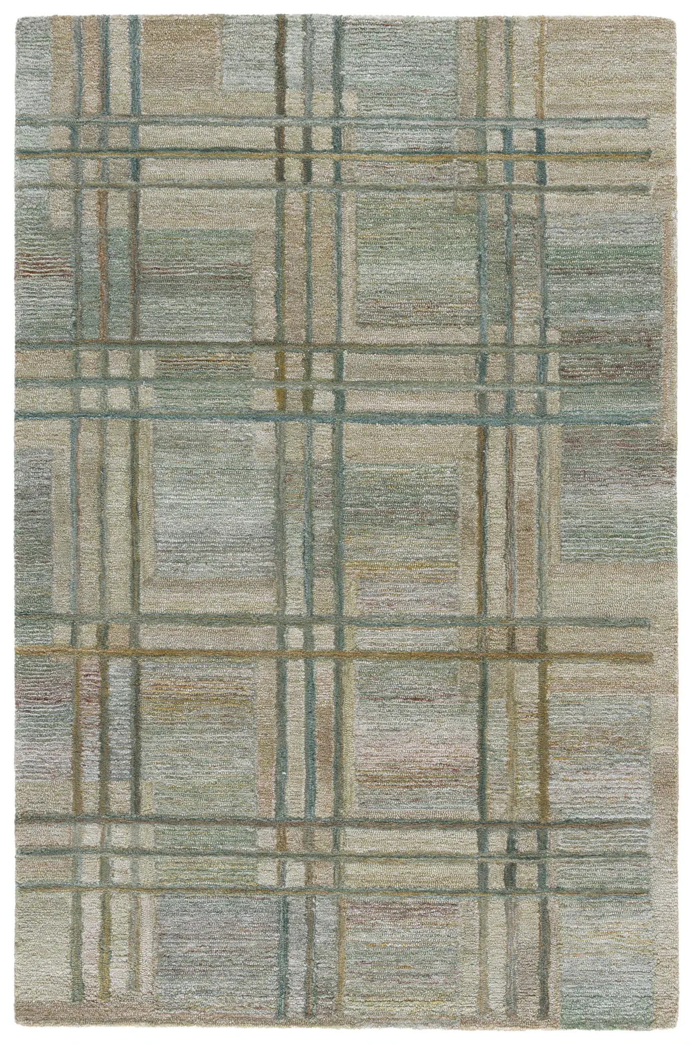 Genre Plaid Hand-Tufted Rug