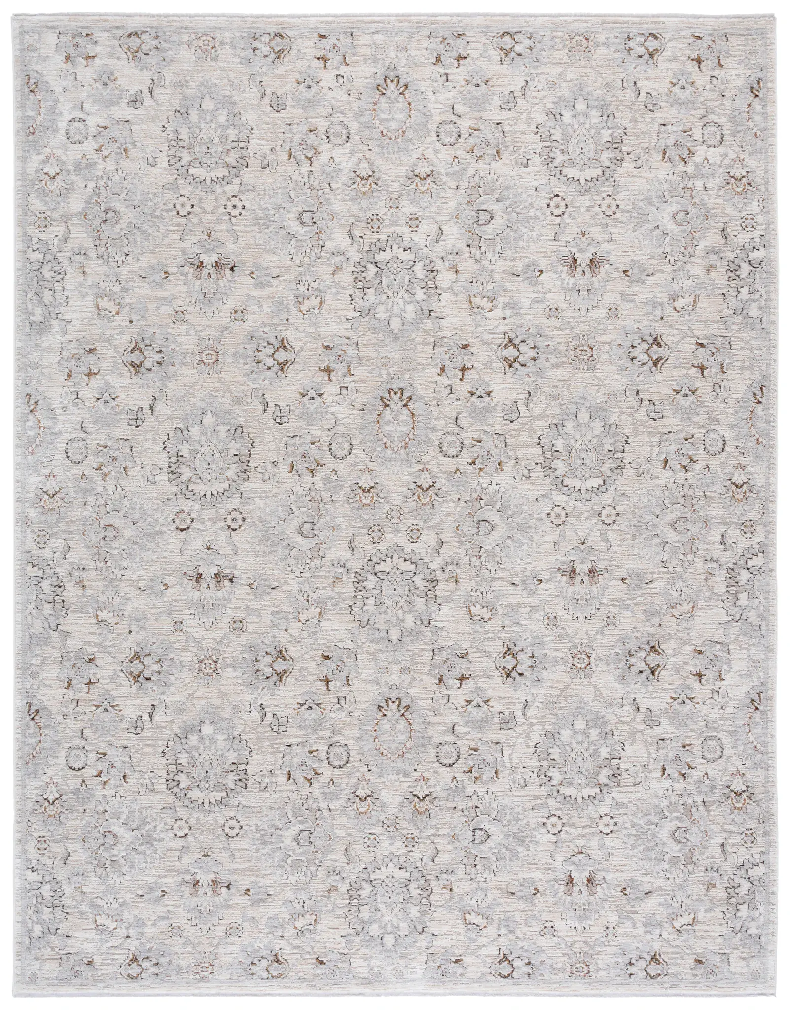 Garnet Distressed Floral Rug