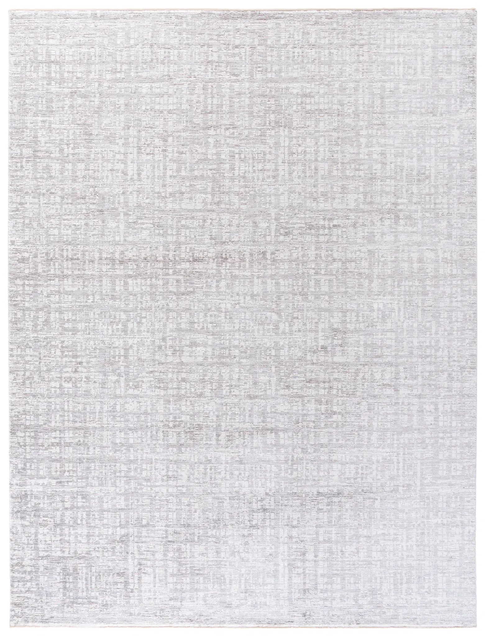 Garnet Distressed Grid Rug