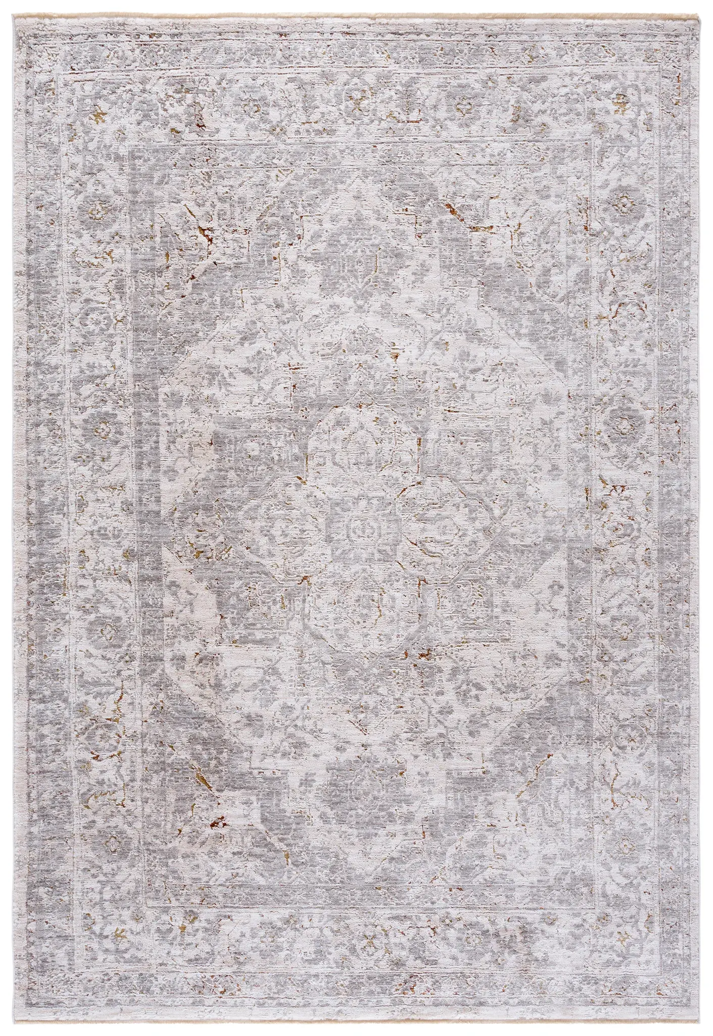 Garnet Distressed Medallion Rug