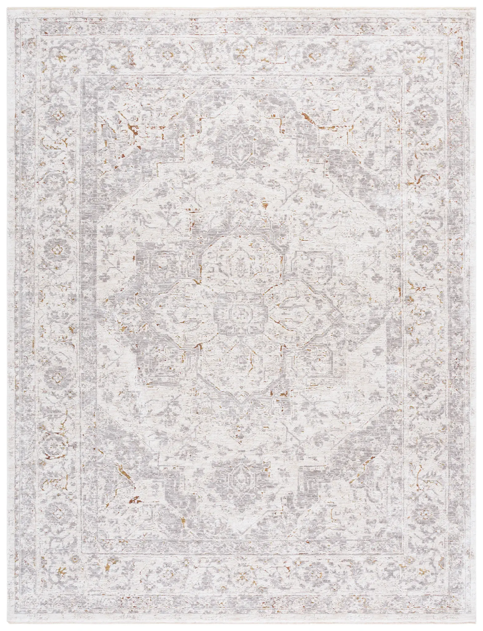 Garnet Distressed Medallion Rug