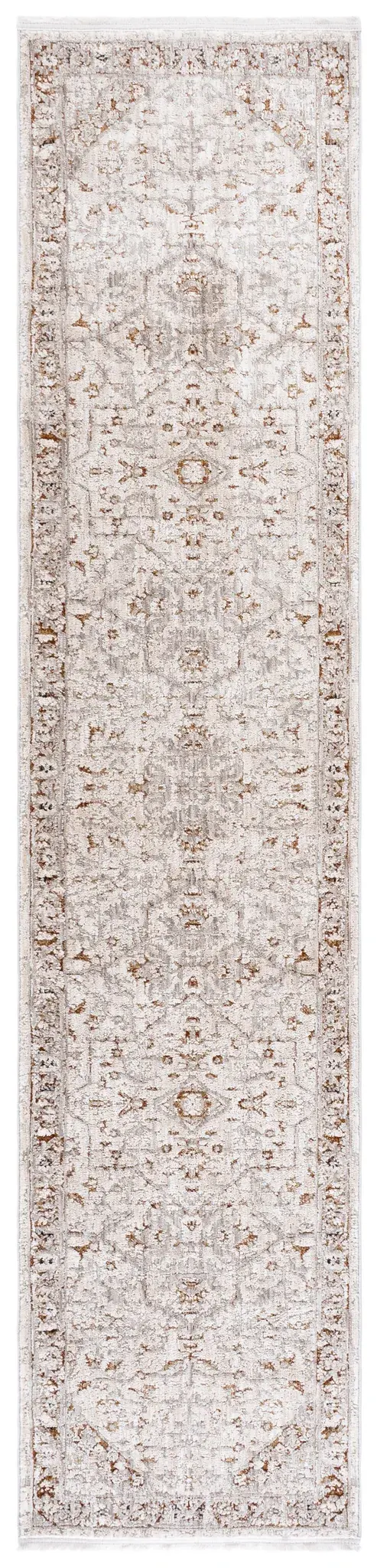 Garnet Distressed Medallion Border Rug