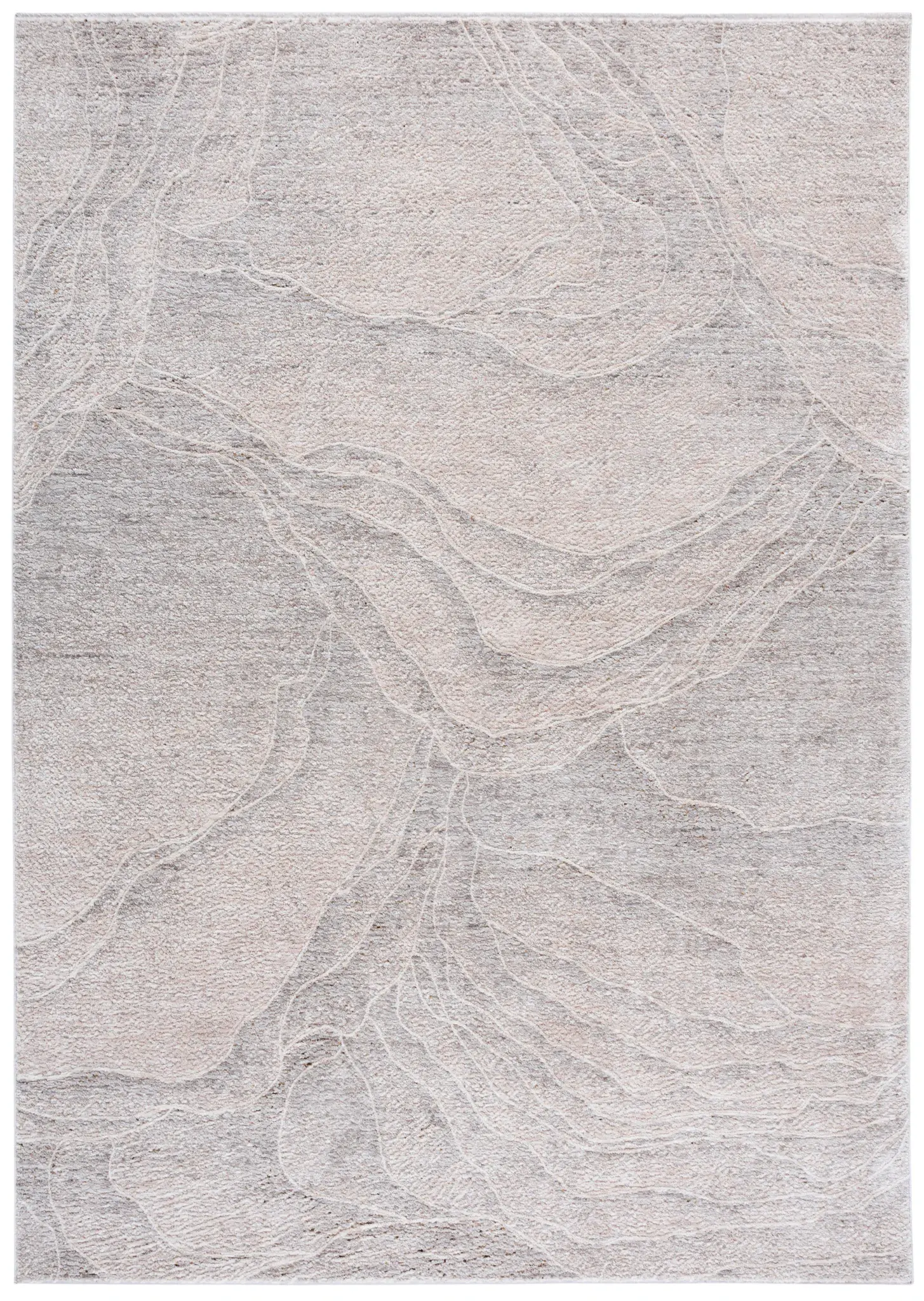 Garnet Abstract Wave Rug