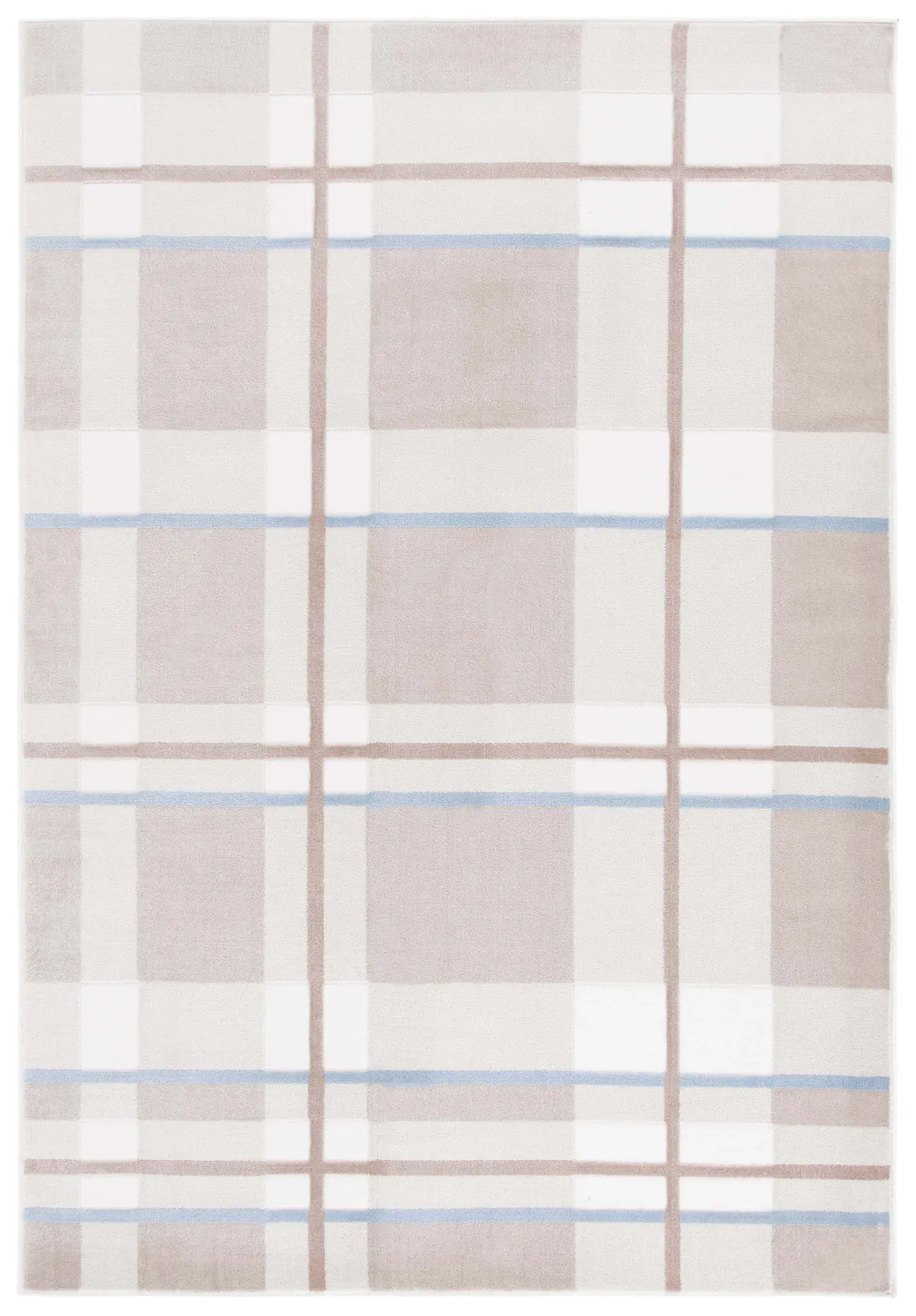 Groove Windowpane Plaid Rug