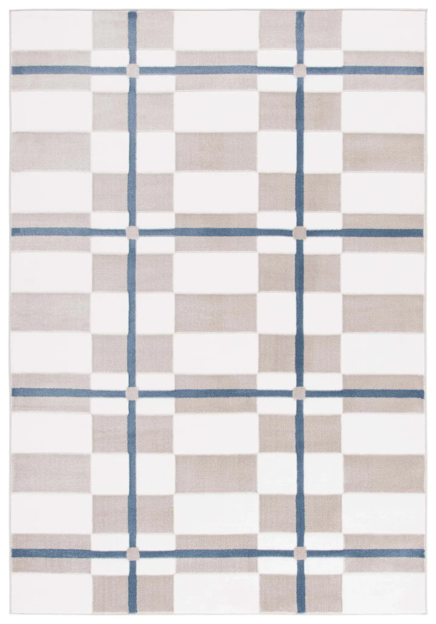Groove Modern Plaid Rug
