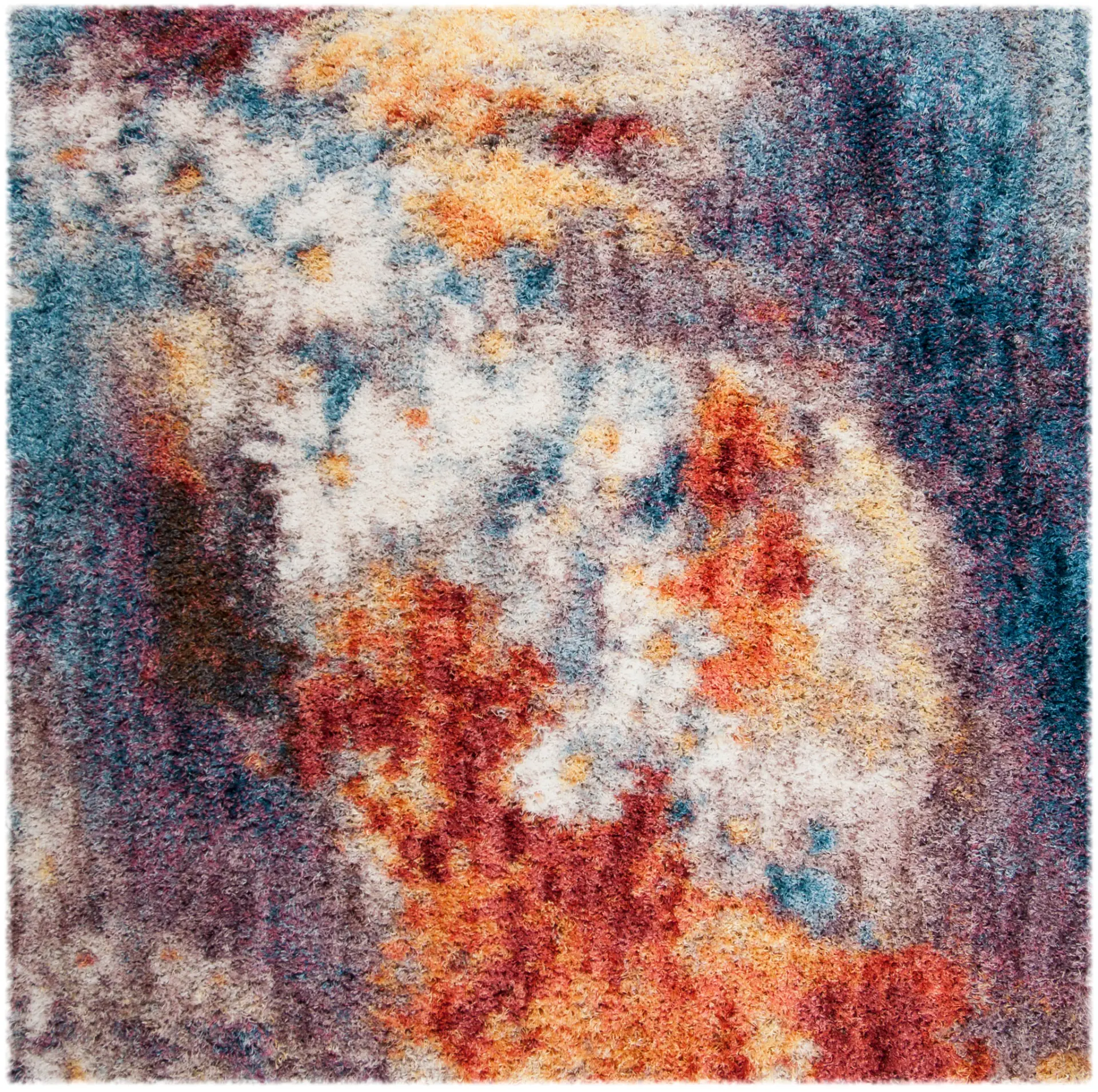 Gypsy Abstract Floral Shag Rug