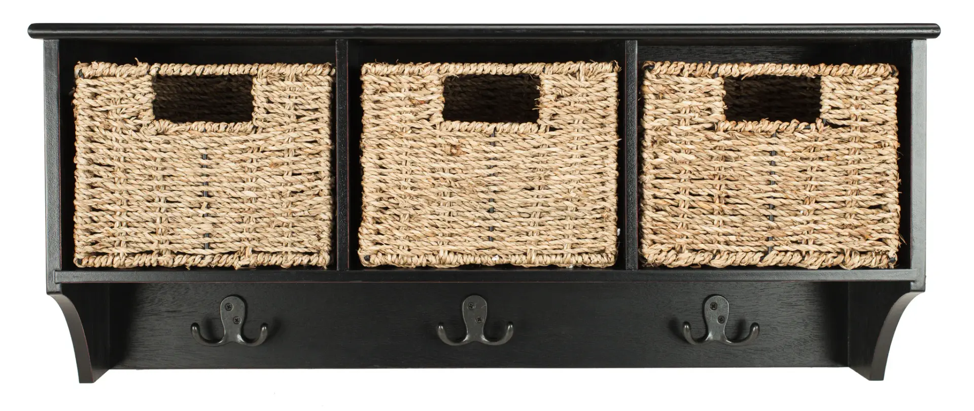 Finley Hanging Three-Basket Wall Rack