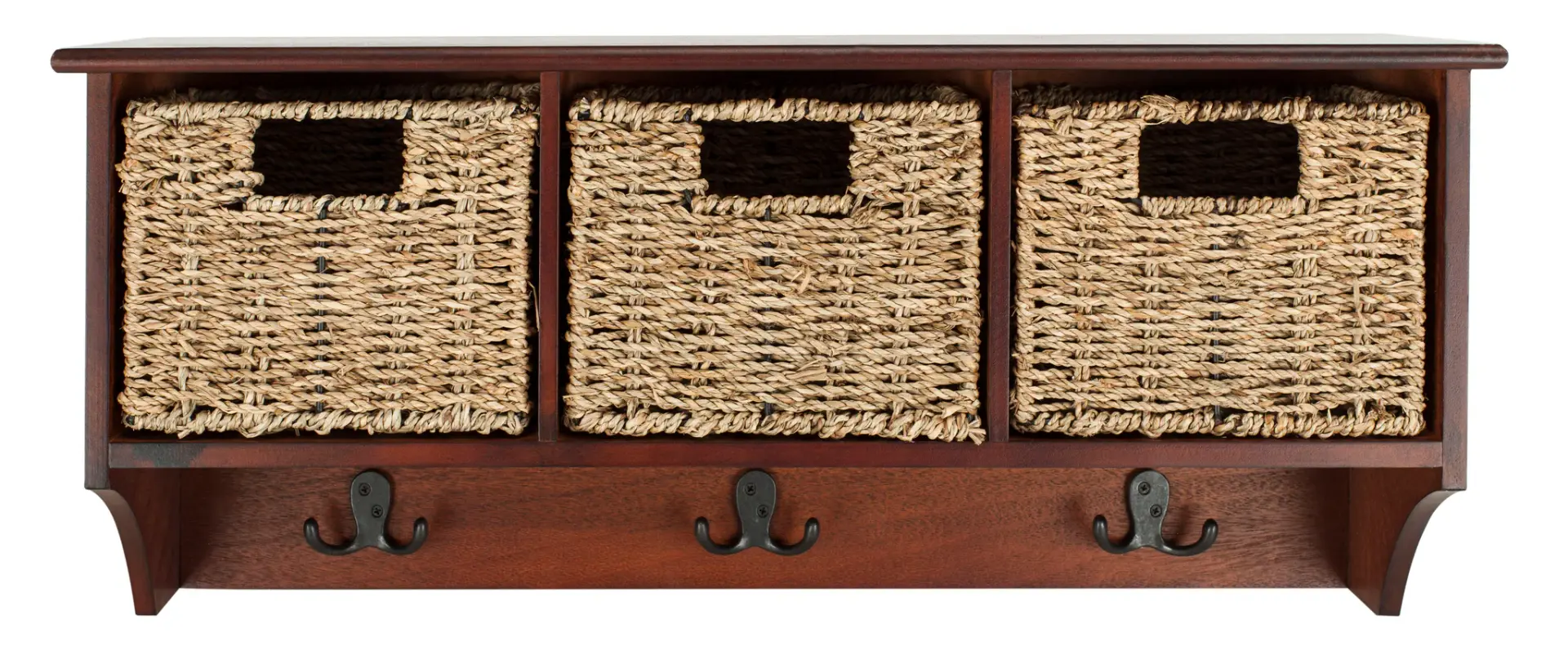 Finley Hanging Three-Basket Wall Rack