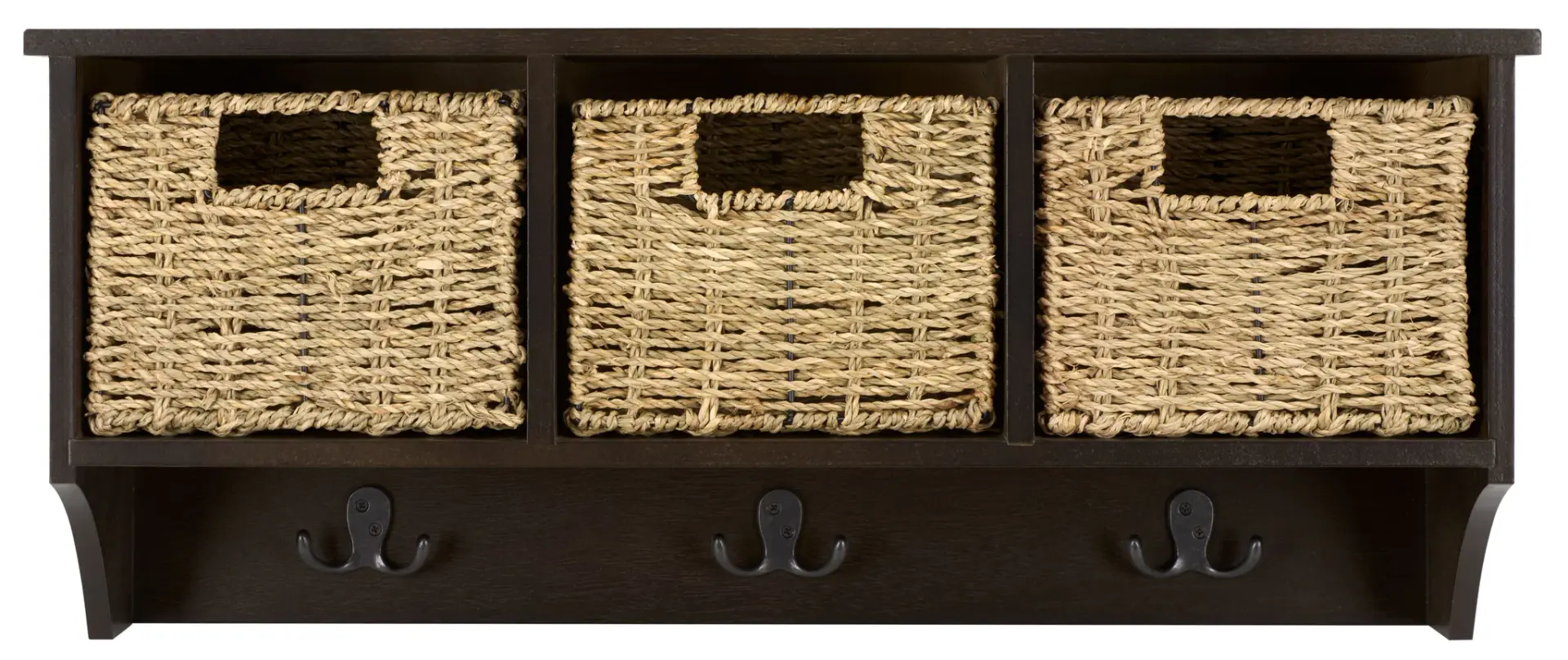 Finley Hanging Three-Basket Wall Rack