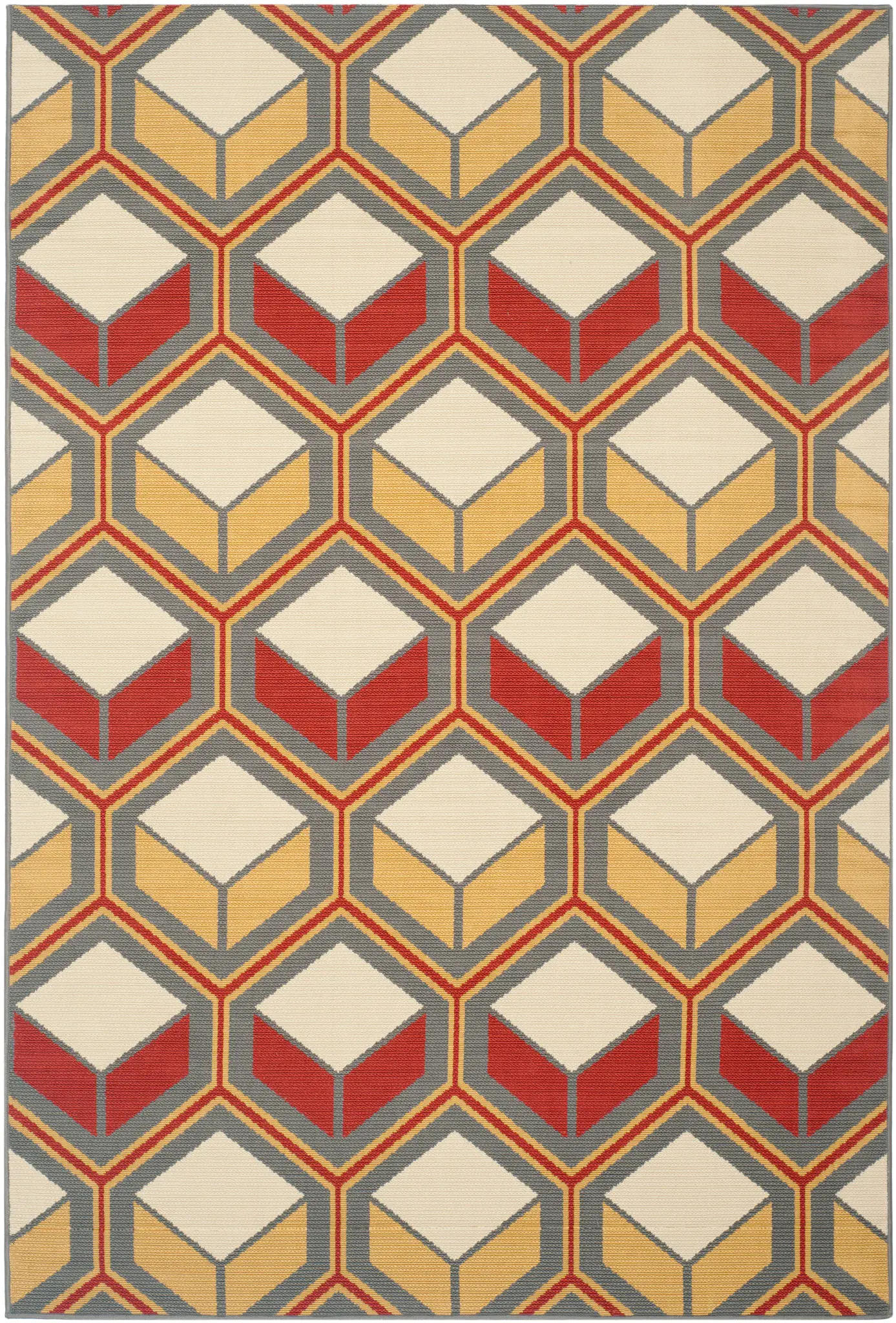 Hampton Geometric Cube Rug