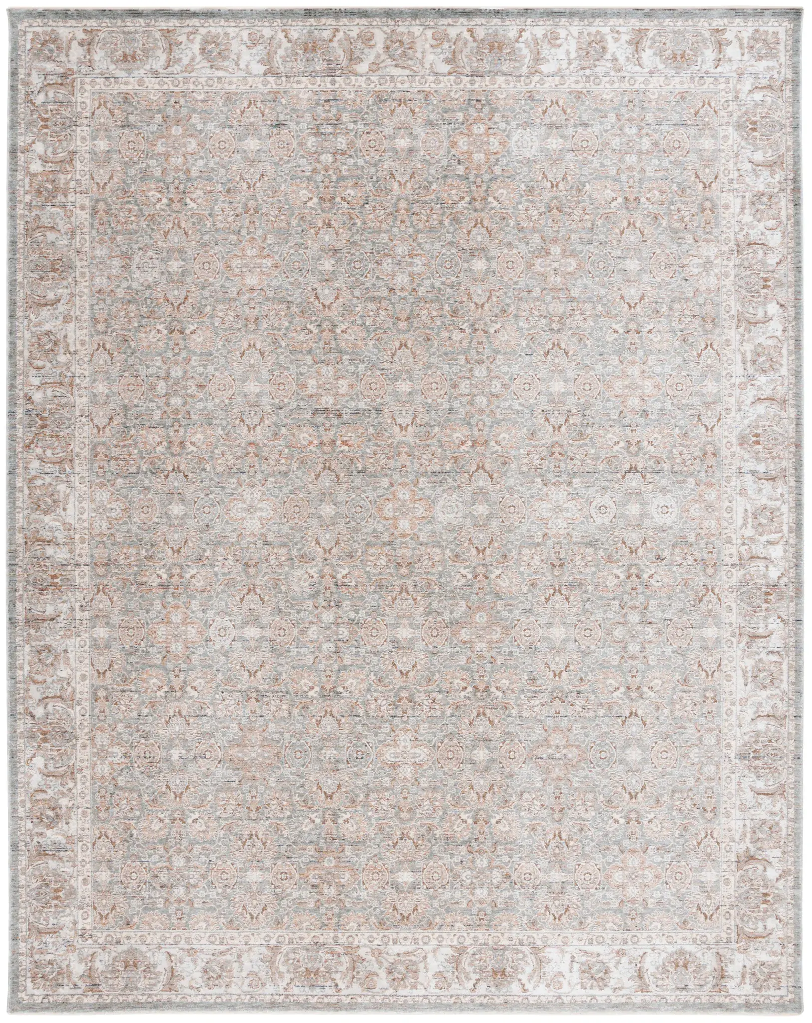 Harlow Small-Scale Floral Bordered Rug