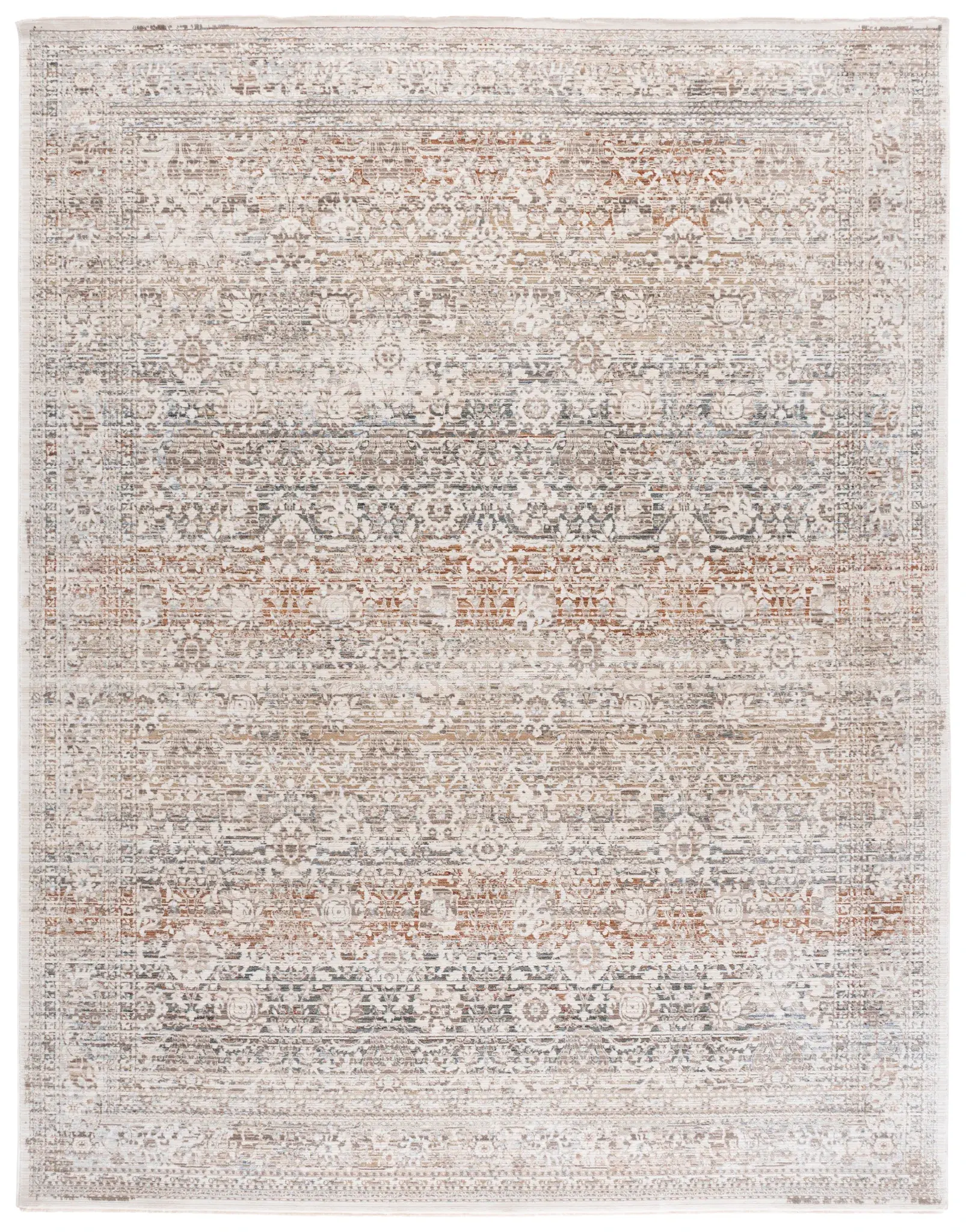 Harlow Faded Floral Bordered Rug
