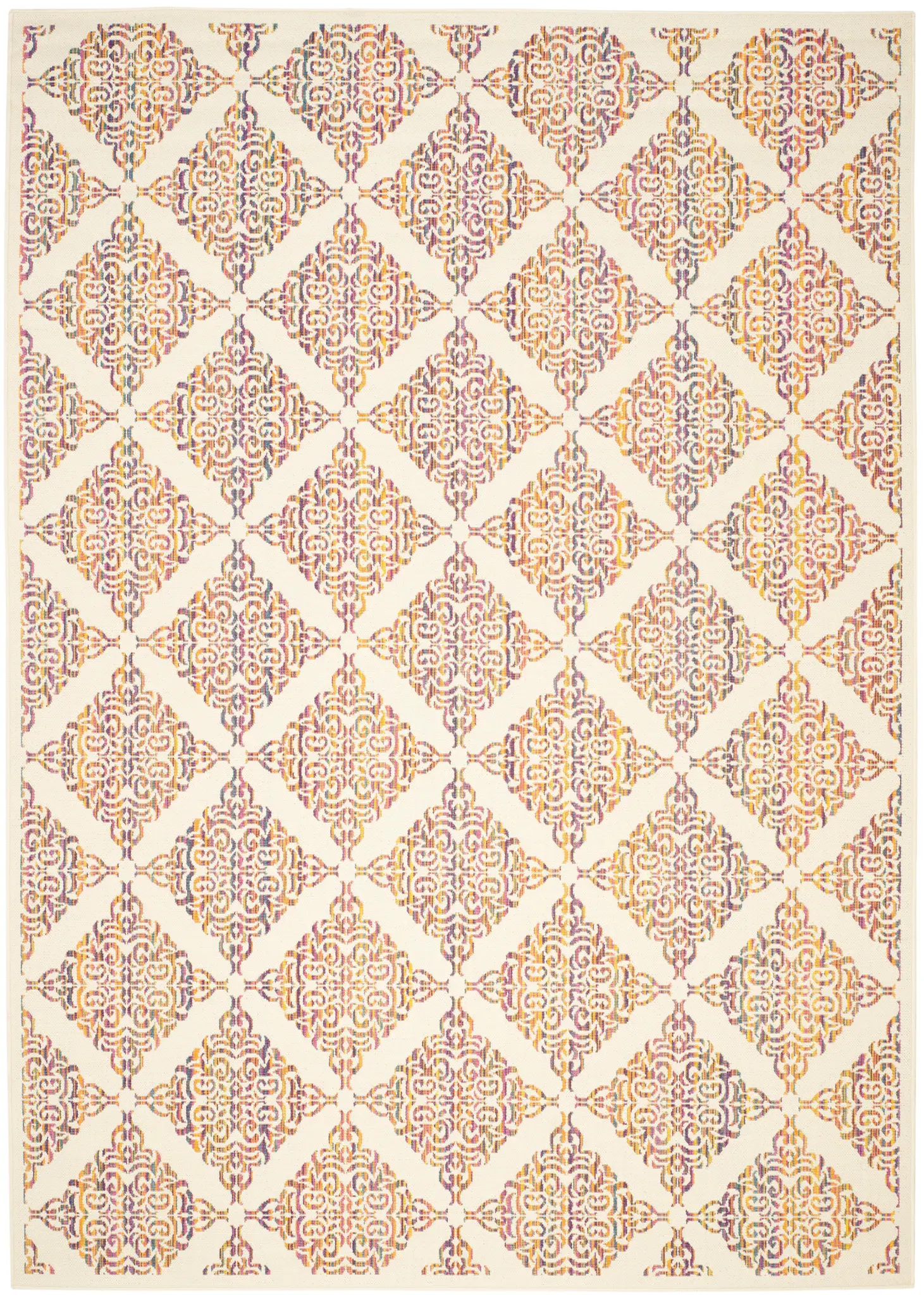 Havana Scroll Diamond Outdoor Rug
