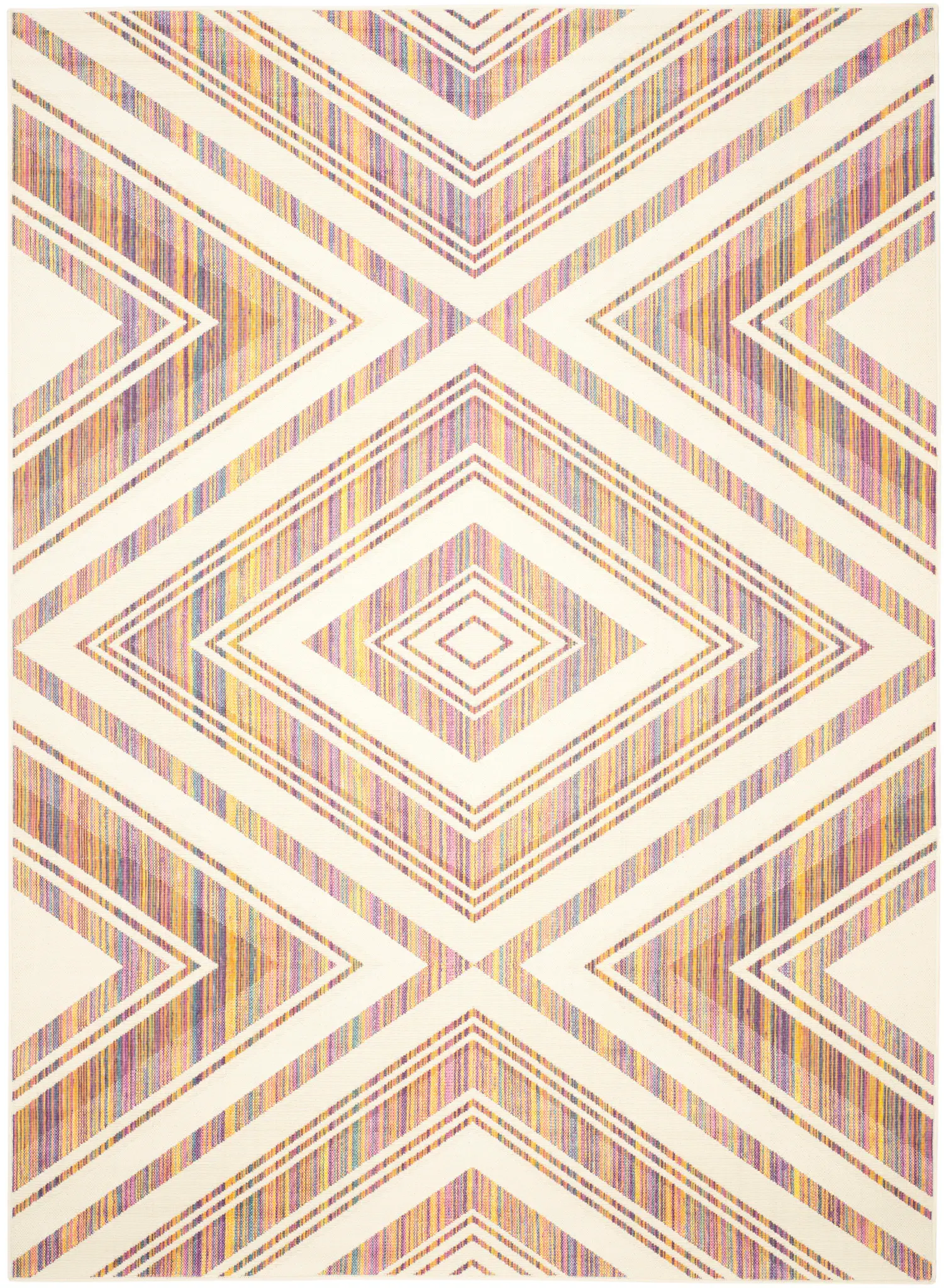 Havana Concentric Diamond Outdoor Rug
