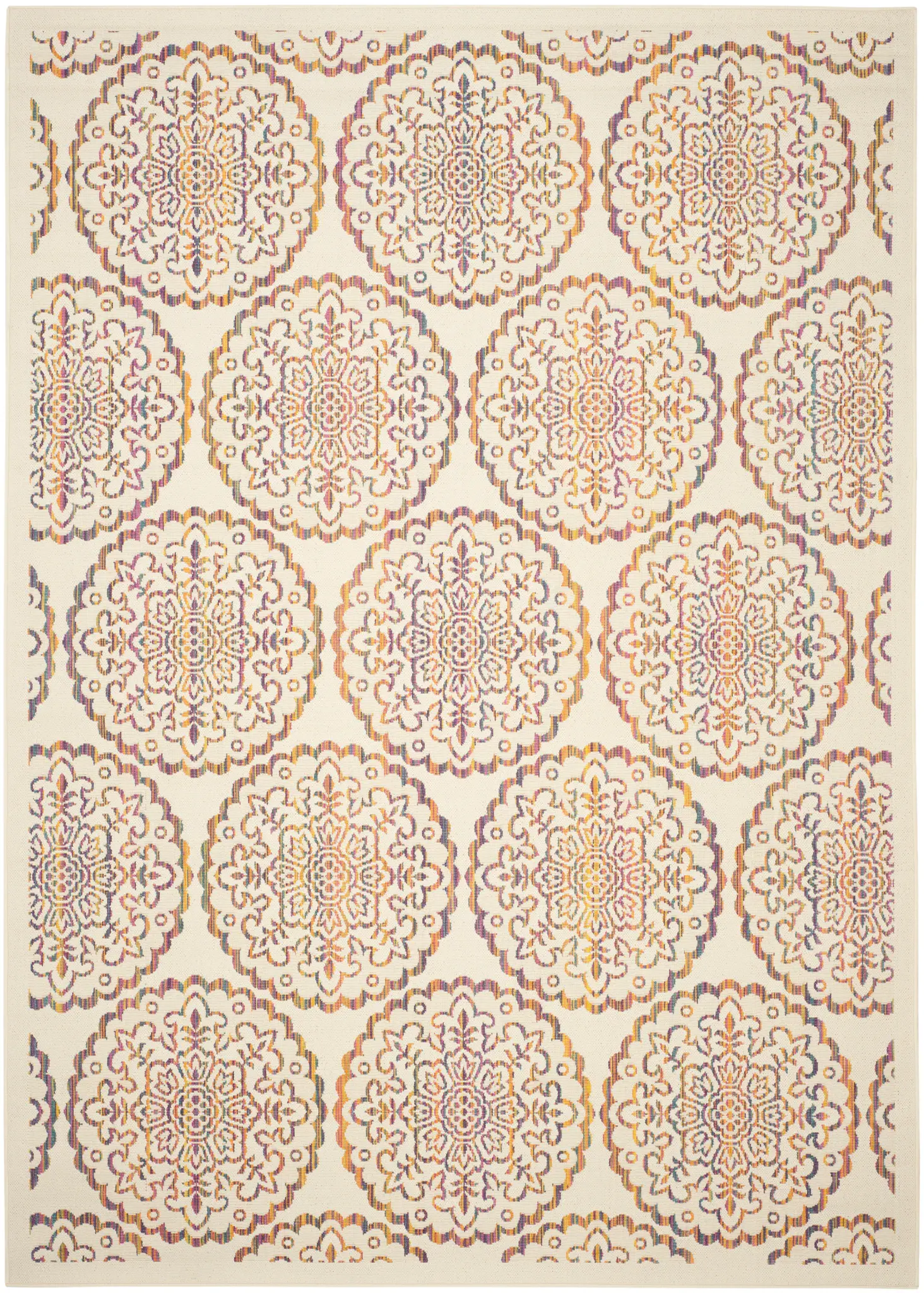 Havana Rosette Tile Outdoor Rug